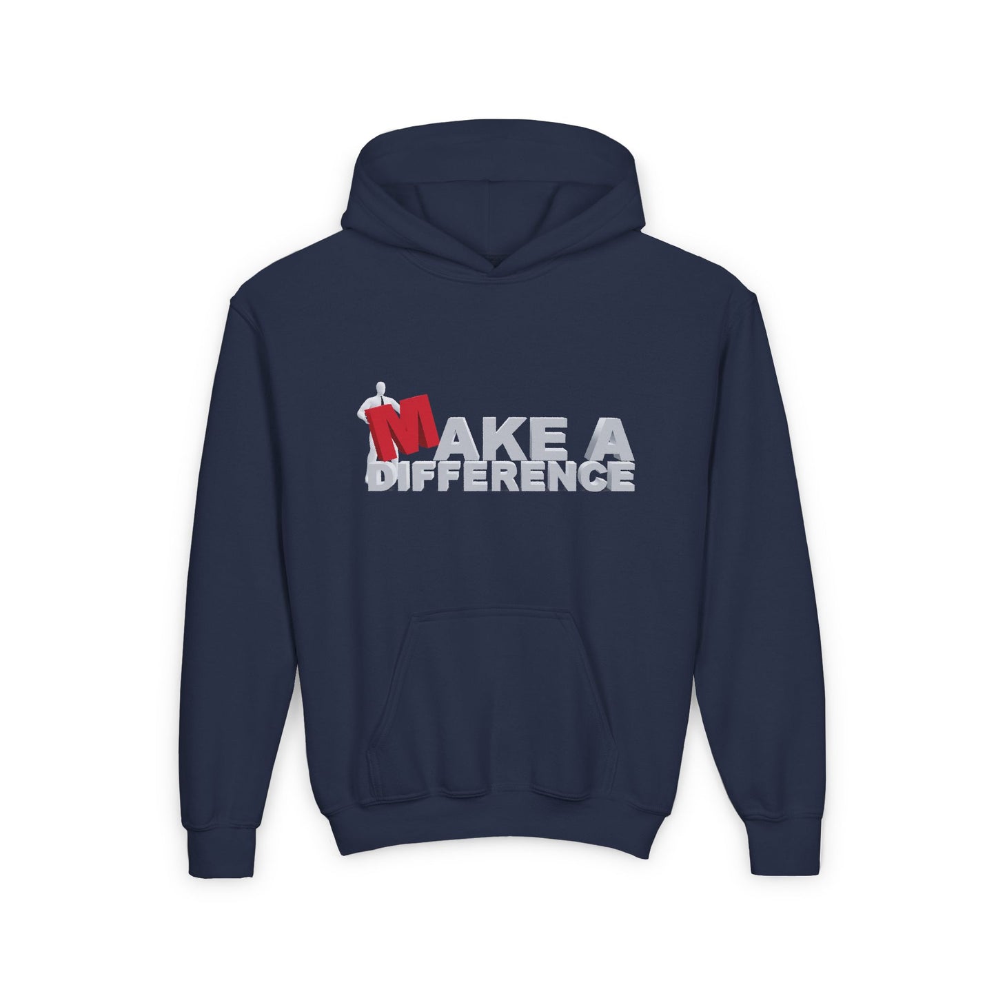 Make A Difference Youth Heavy Blend Hooded Sweatshirt