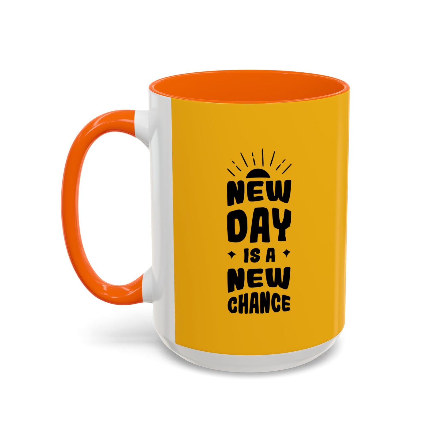 New Day Is A New Change Accent Coffee Mug (11, 15oz)