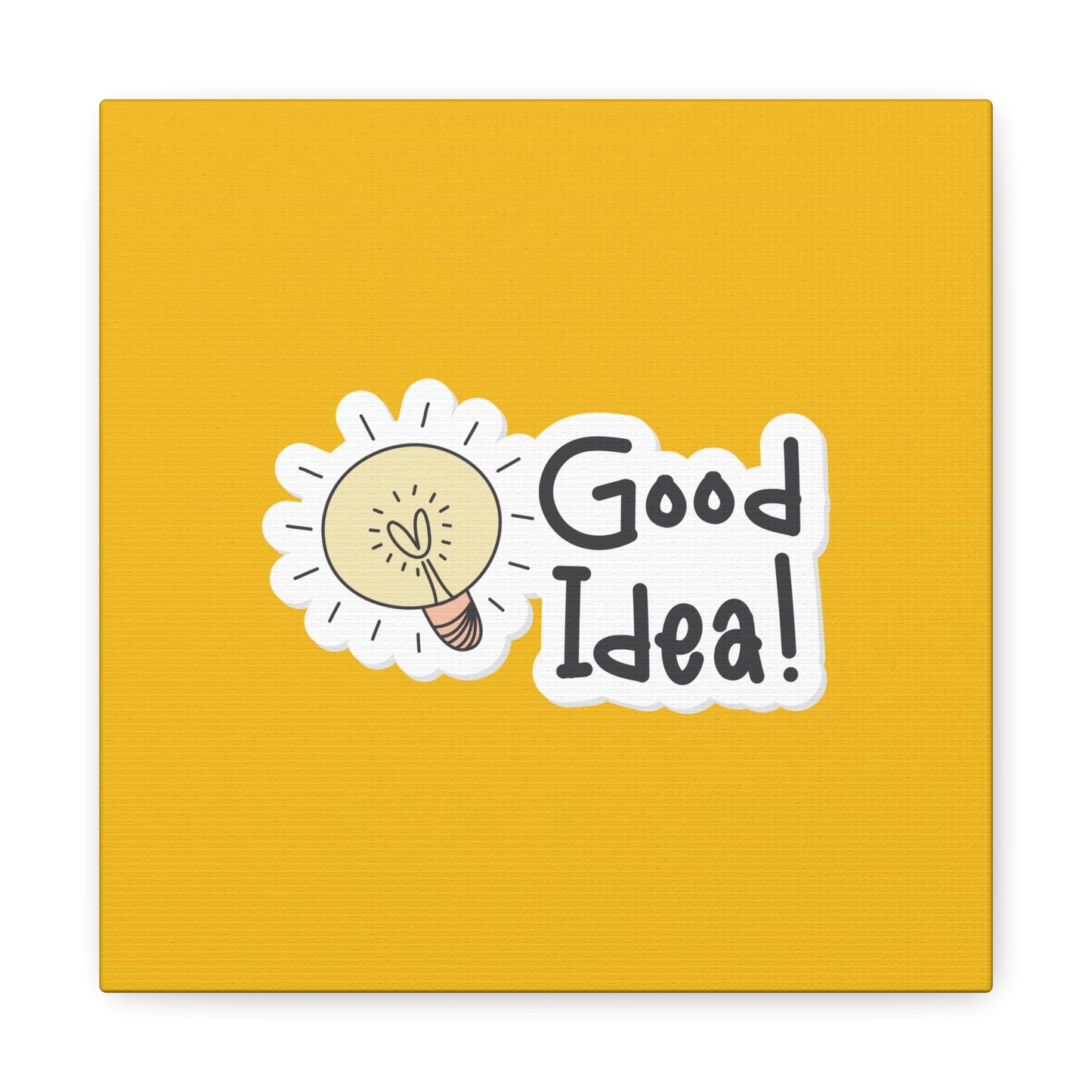 Good Idea Matte Canvas, Stretched, 1.25"