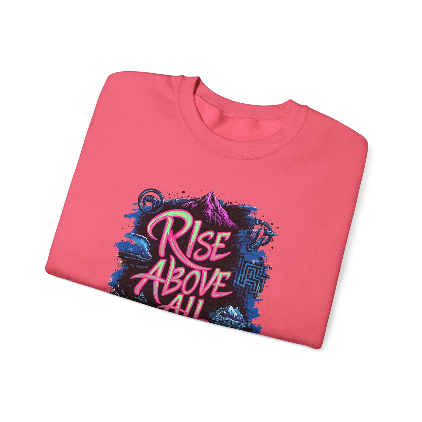 Rise Above All Challenges Unisex Heavy Blend™ Crewneck Sweatshirt