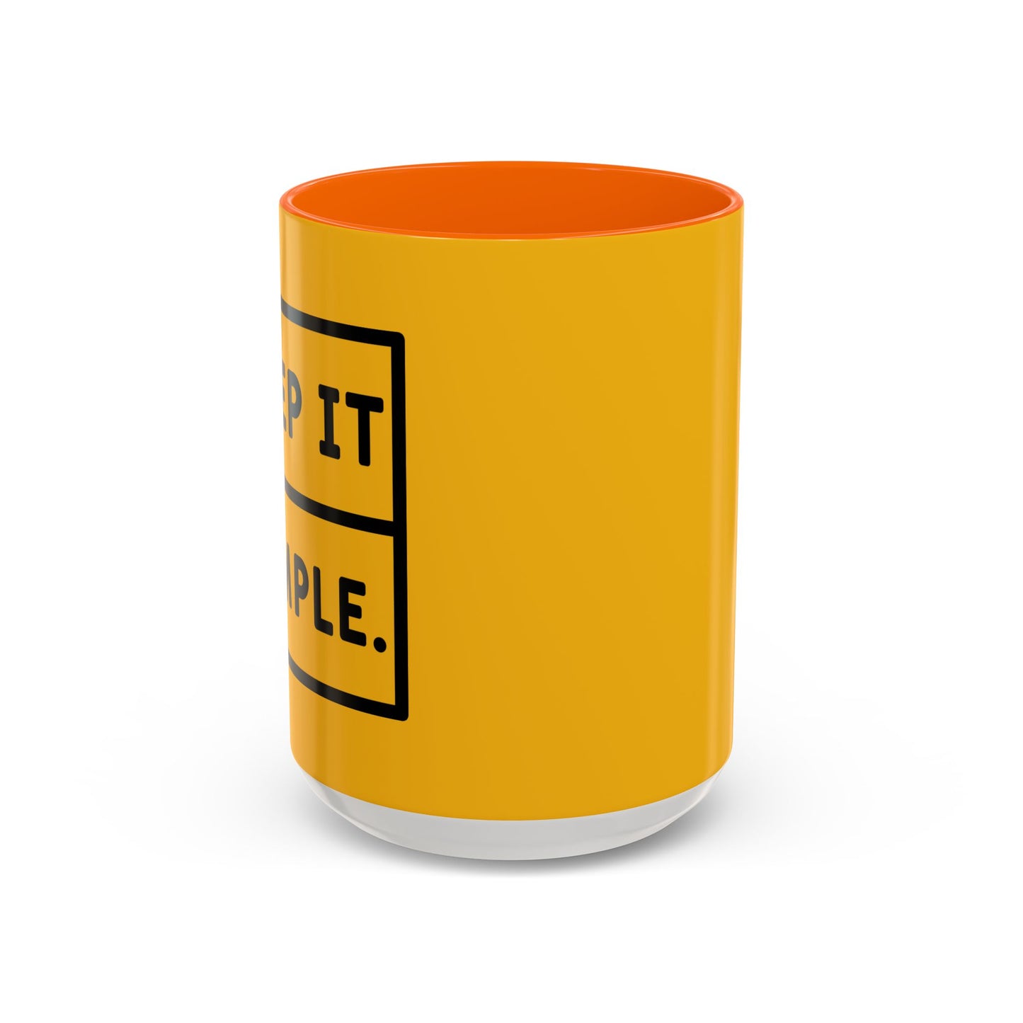 Keep It Simple Accent Coffee Mug (11, 15oz)