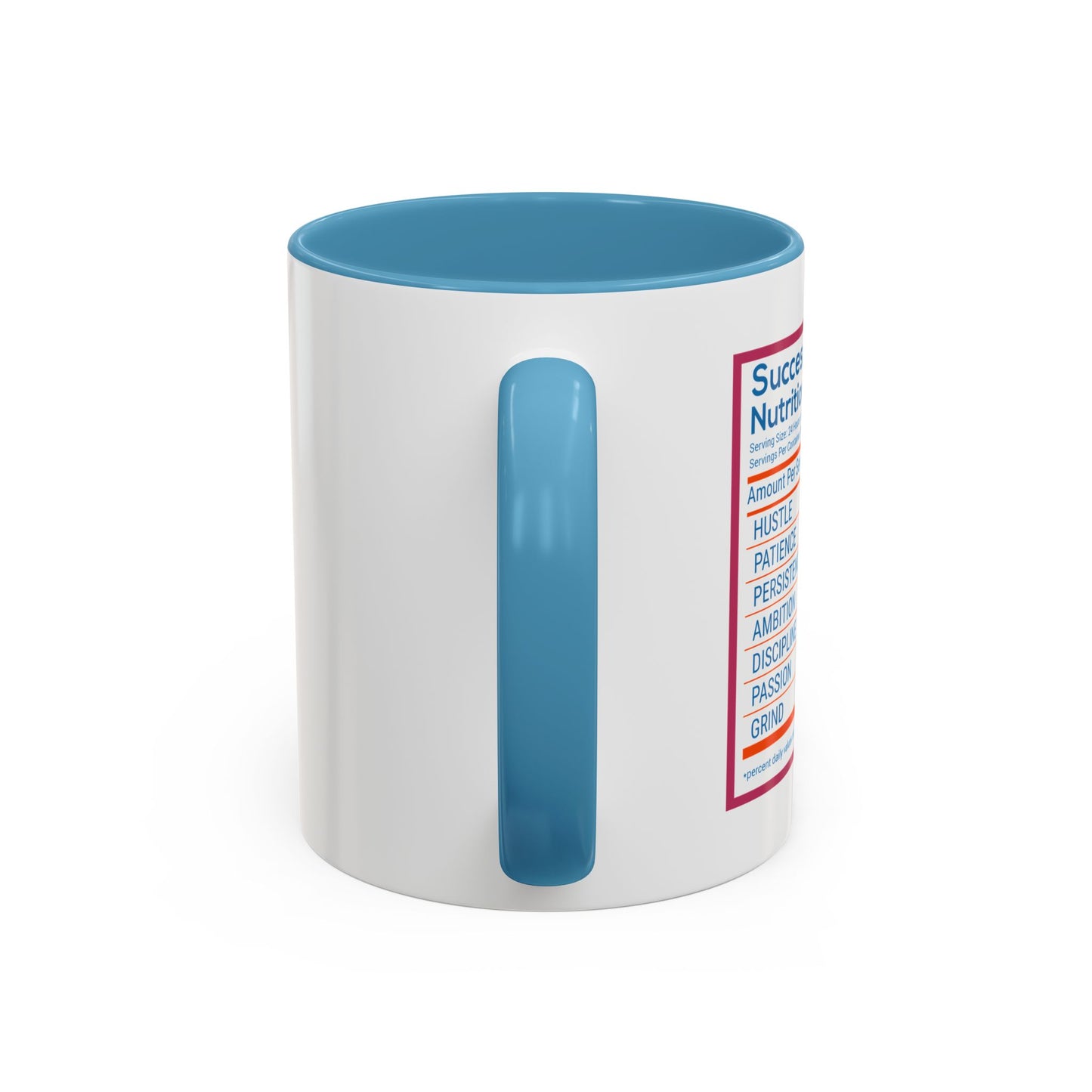 Success Nutrition Facts Accent Coffee Mug (11, 15oz)