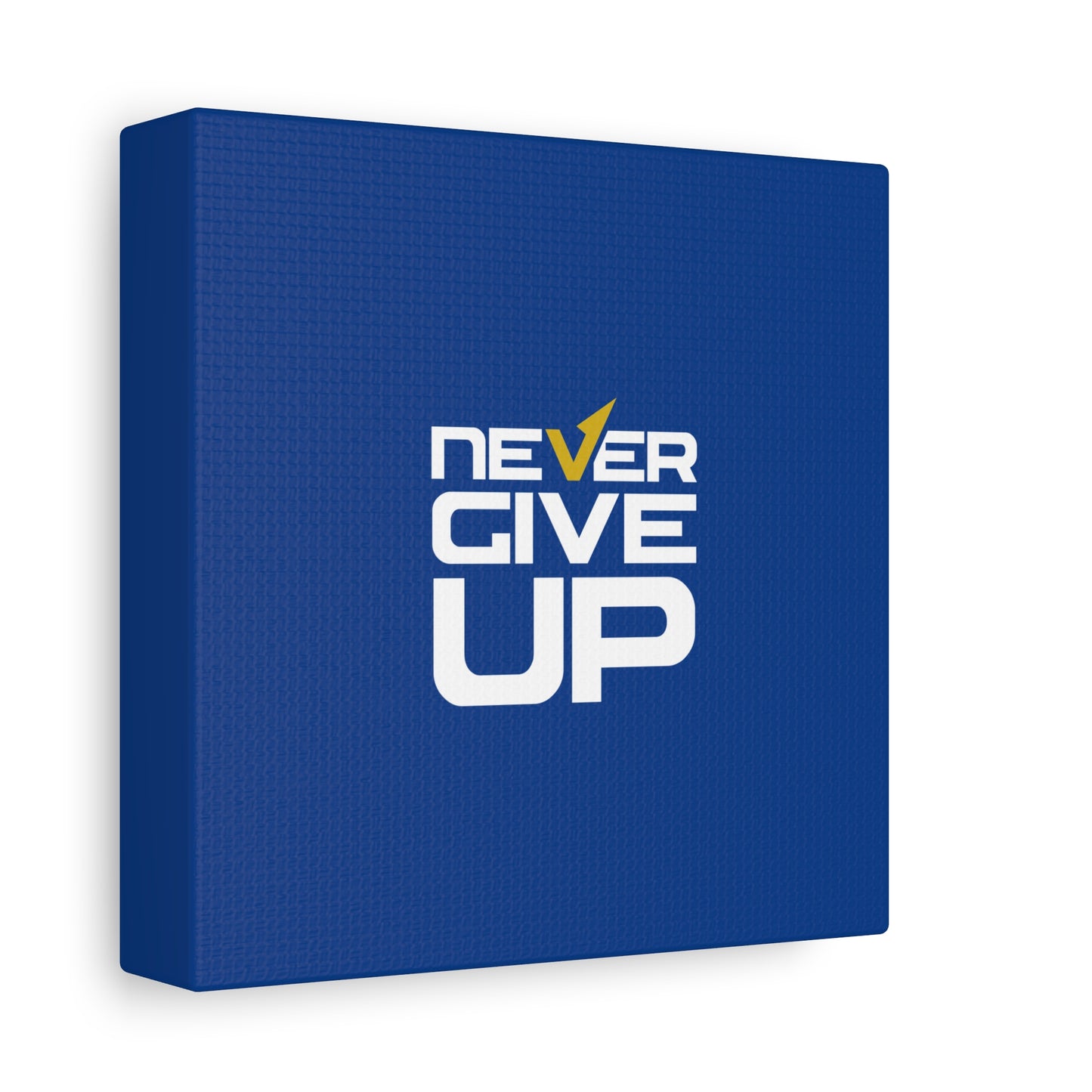 Never Give Up Matte Canvas, Stretched, 1.25"