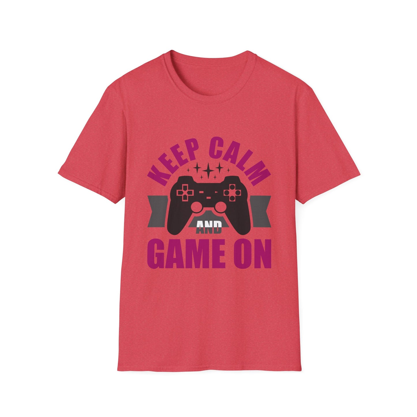 Keep Calm And Game On Unisex Softstyle T-Shirt