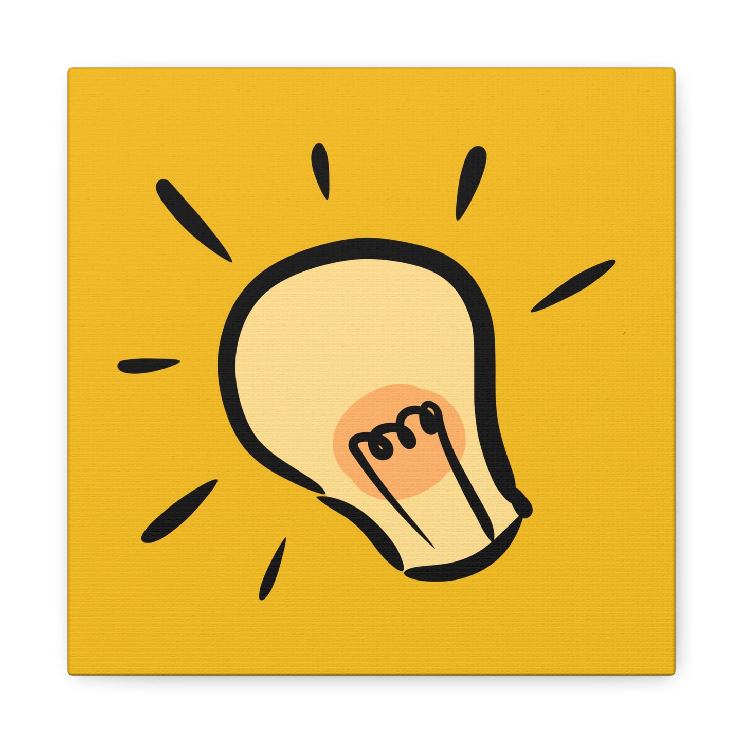 Inspire Idea Bulb Matte Canvas, Stretched, 1.25"