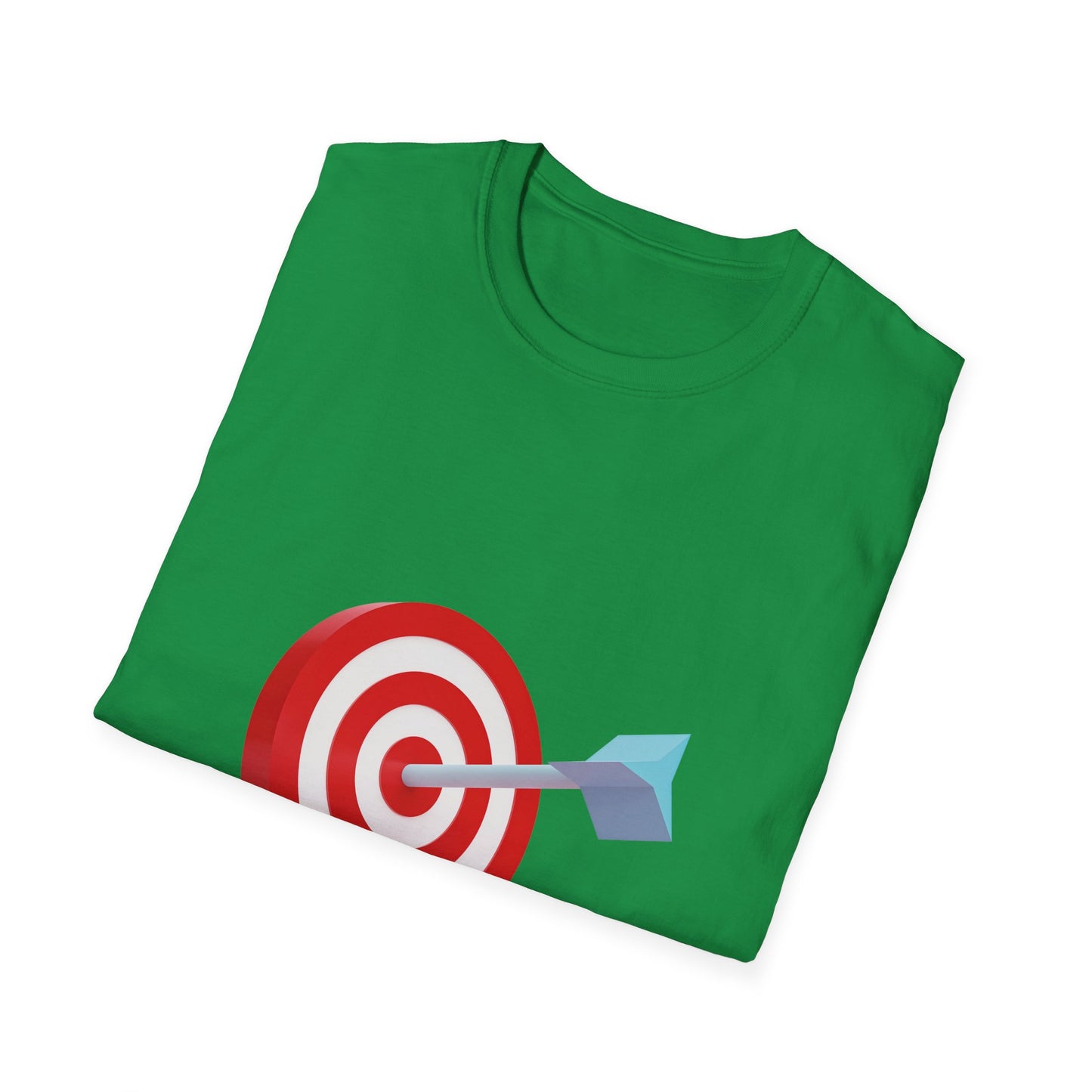 3d Render Arroe Hit The Center Of Target Or Goal Of Success Unisex Softstyle T-Shirt