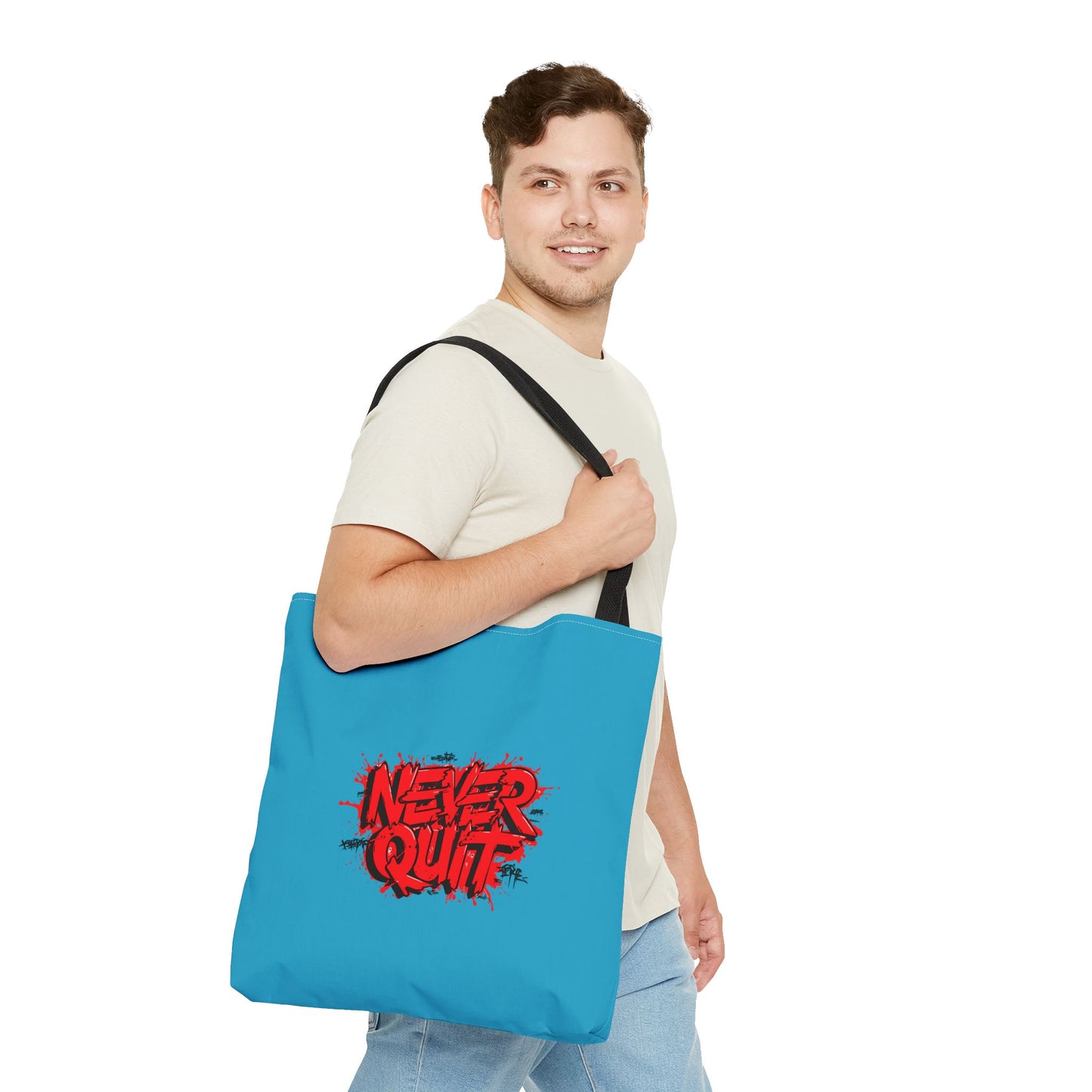 Never Quit Tote Bag (AOP)