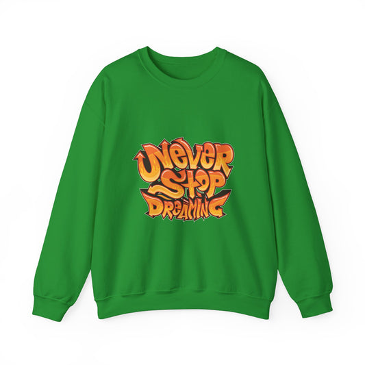 Never Stop Dreaming Unisex Heavy Blend™ Crewneck Sweatshirt