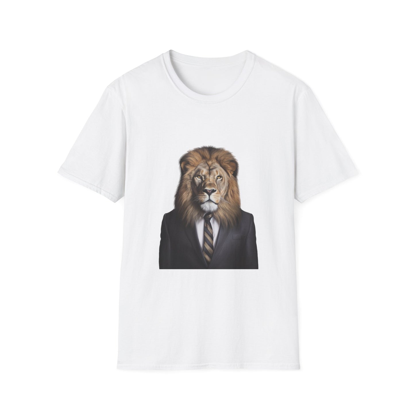 lion business person Unisex Softstyle T-Shirt