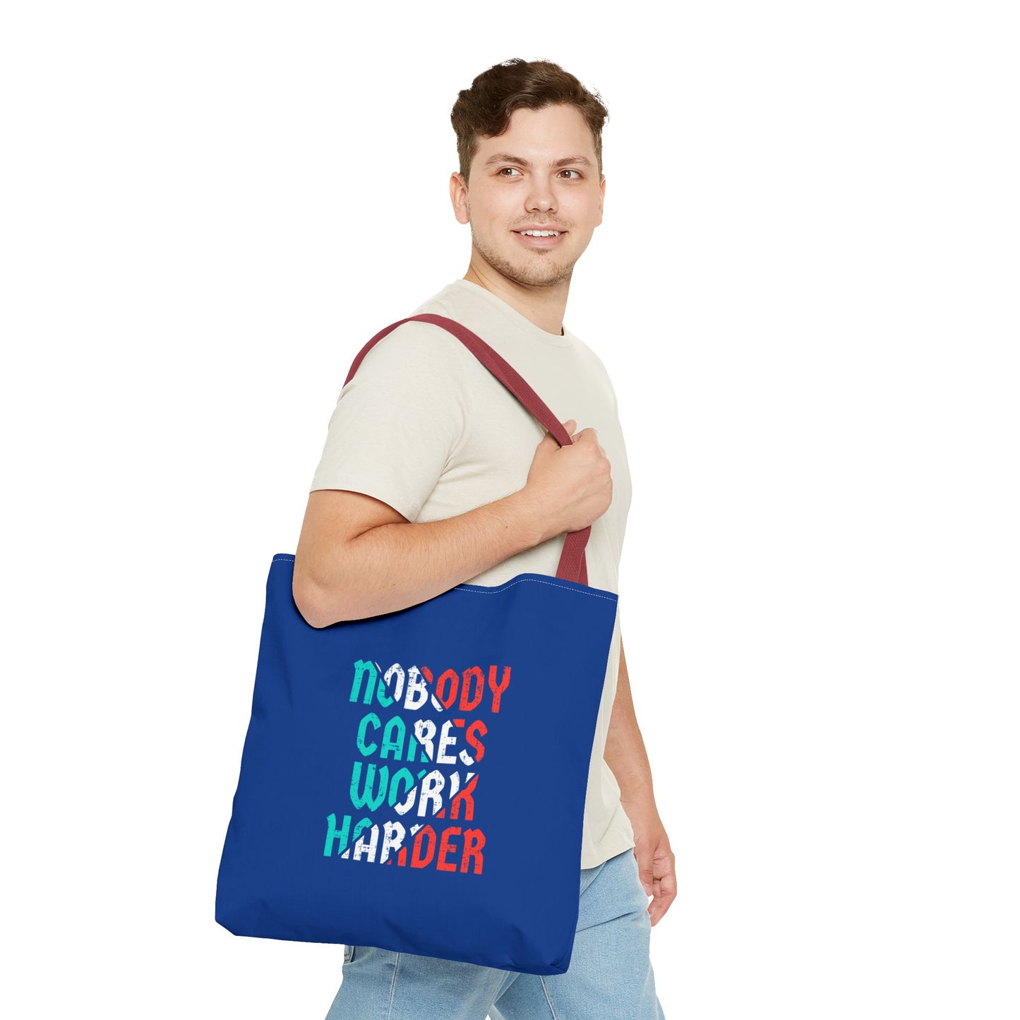 Nobody Cares Work Harder Tote Bag (AOP)