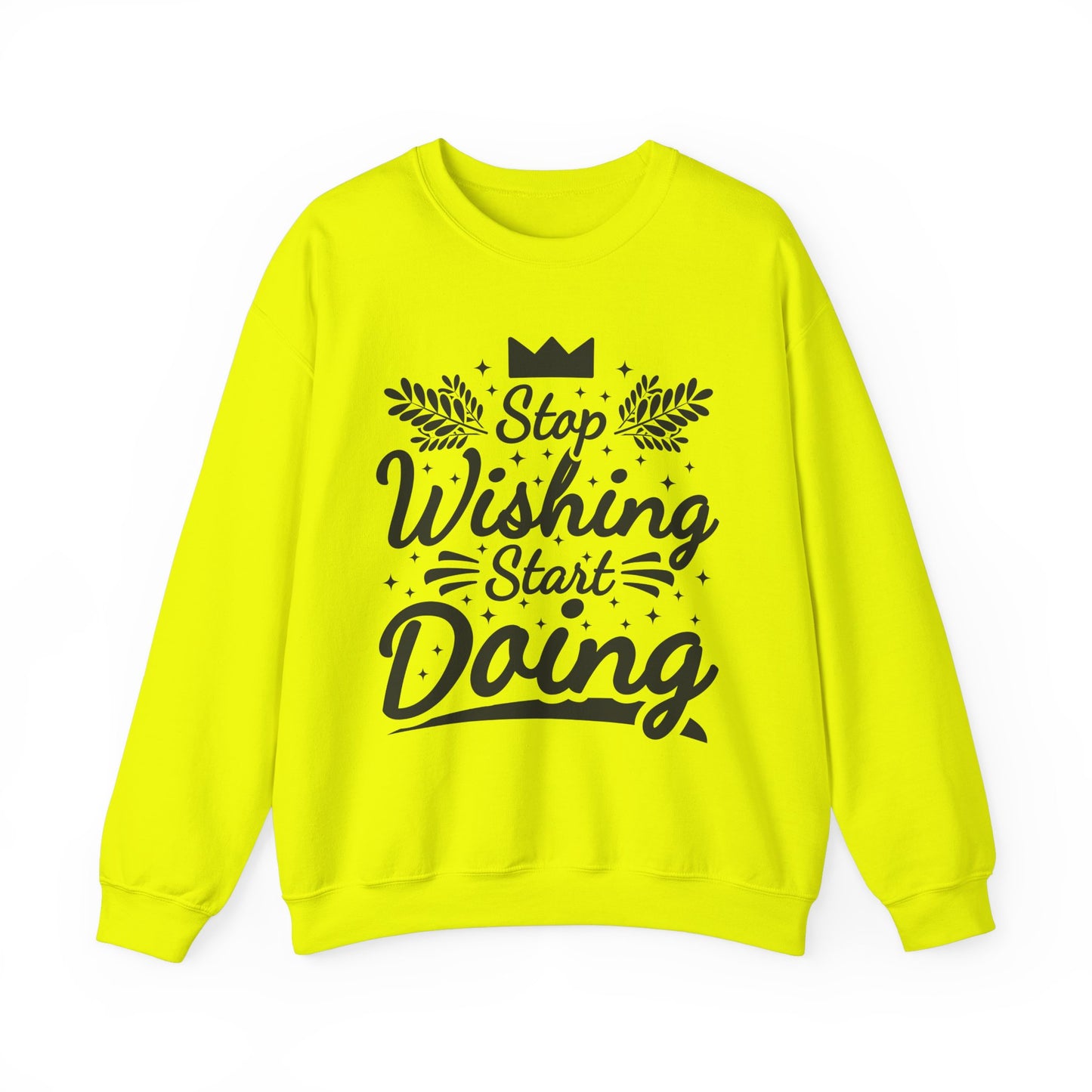 Stop Wishing Start Doing Unisex Heavy Blend™ Crewneck Sweatshirt