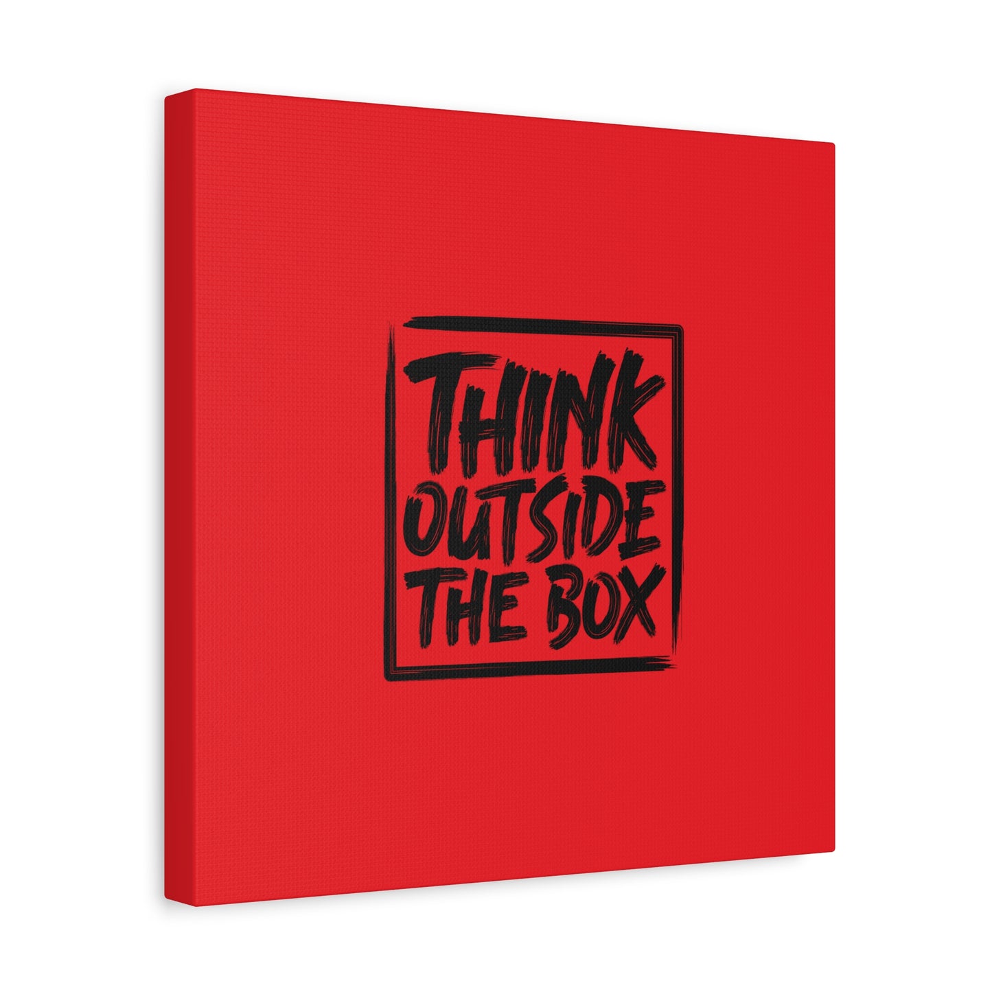 Think Outside The Box Matte Canvas, Stretched, 1.25"