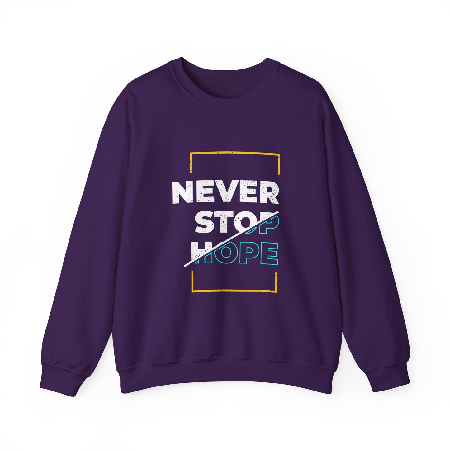 Never Stop Hope Unisex Heavy Blend™ Crewneck Sweatshirt