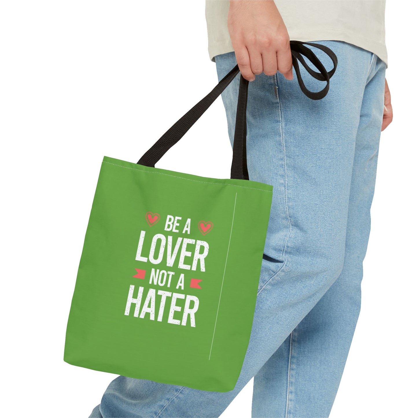 Be A Lover Not A Hater Tote Bag (AOP)