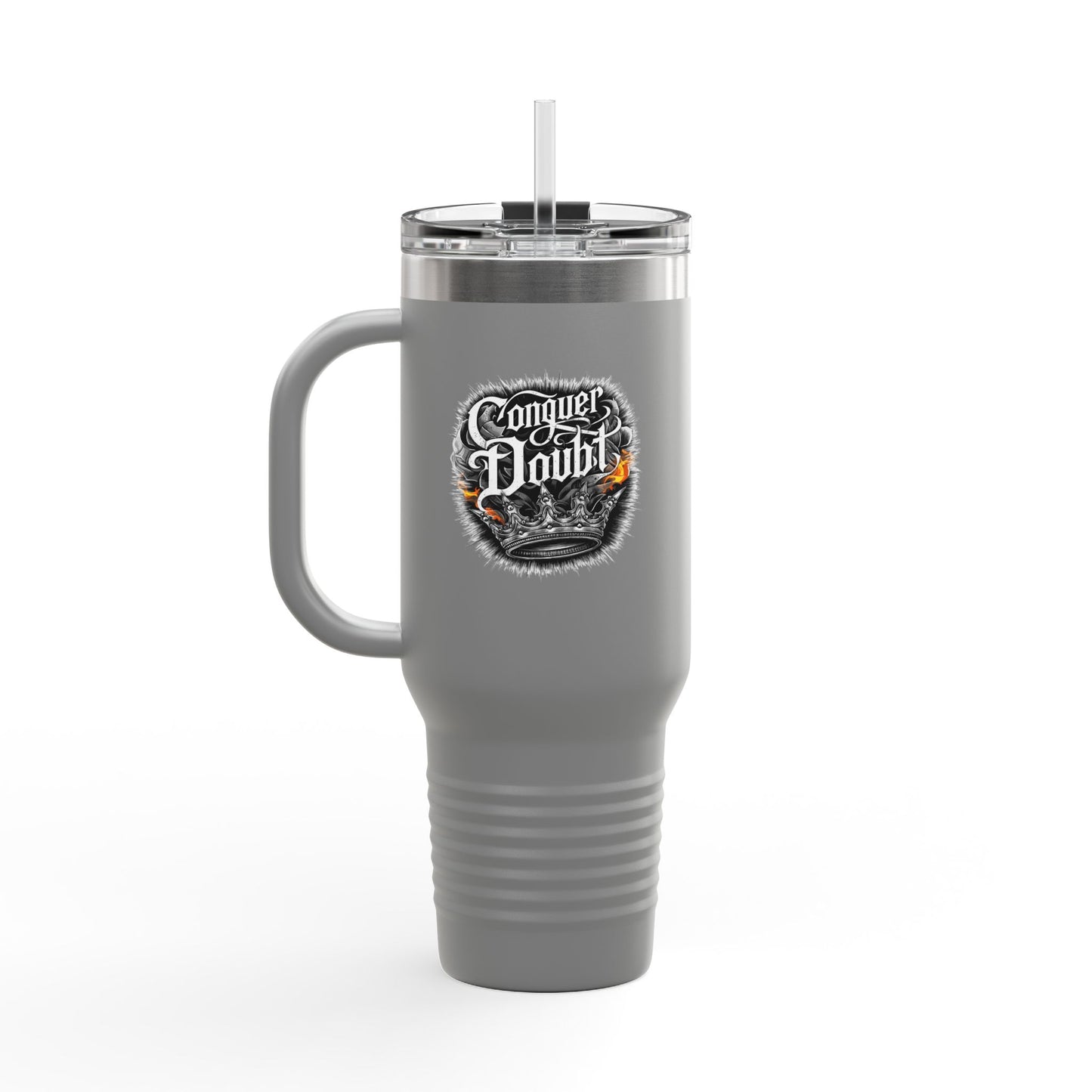 Conquer Doubt Insulated Travel Mug, 40oz