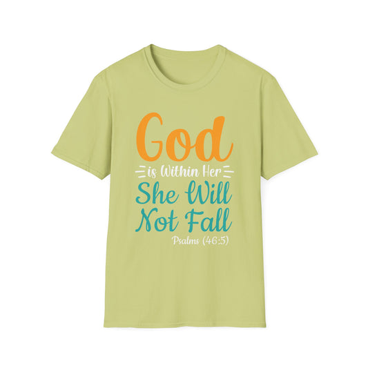 Good Is Within Her She Will Not Fall  Unisex Softstyle T-Shirt