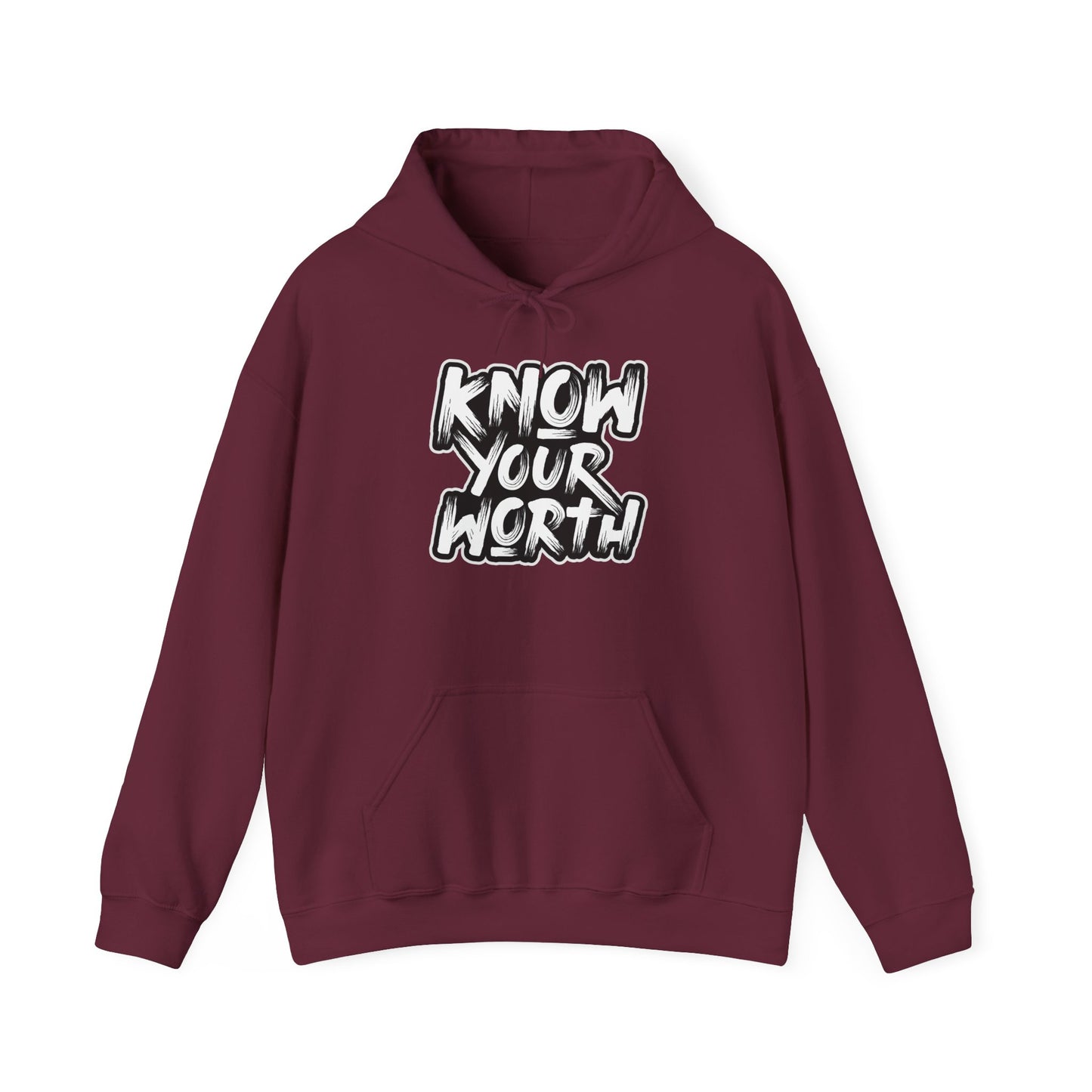 Know Your Worth Unisex Heavy Blend™ Hooded Sweatshirt