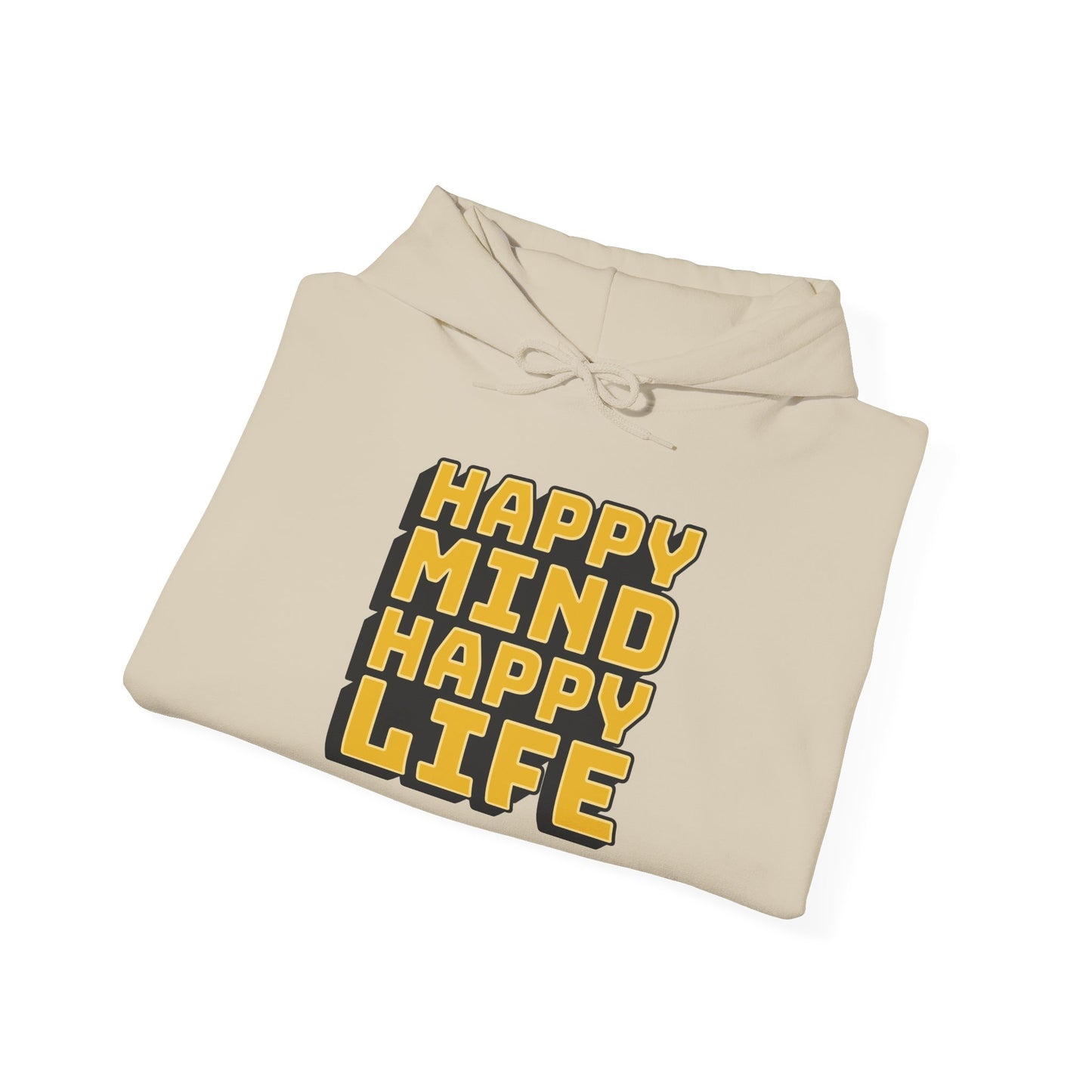 Happy Mind Happy Life Unisex Heavy Blend™ Hooded Sweatshirt