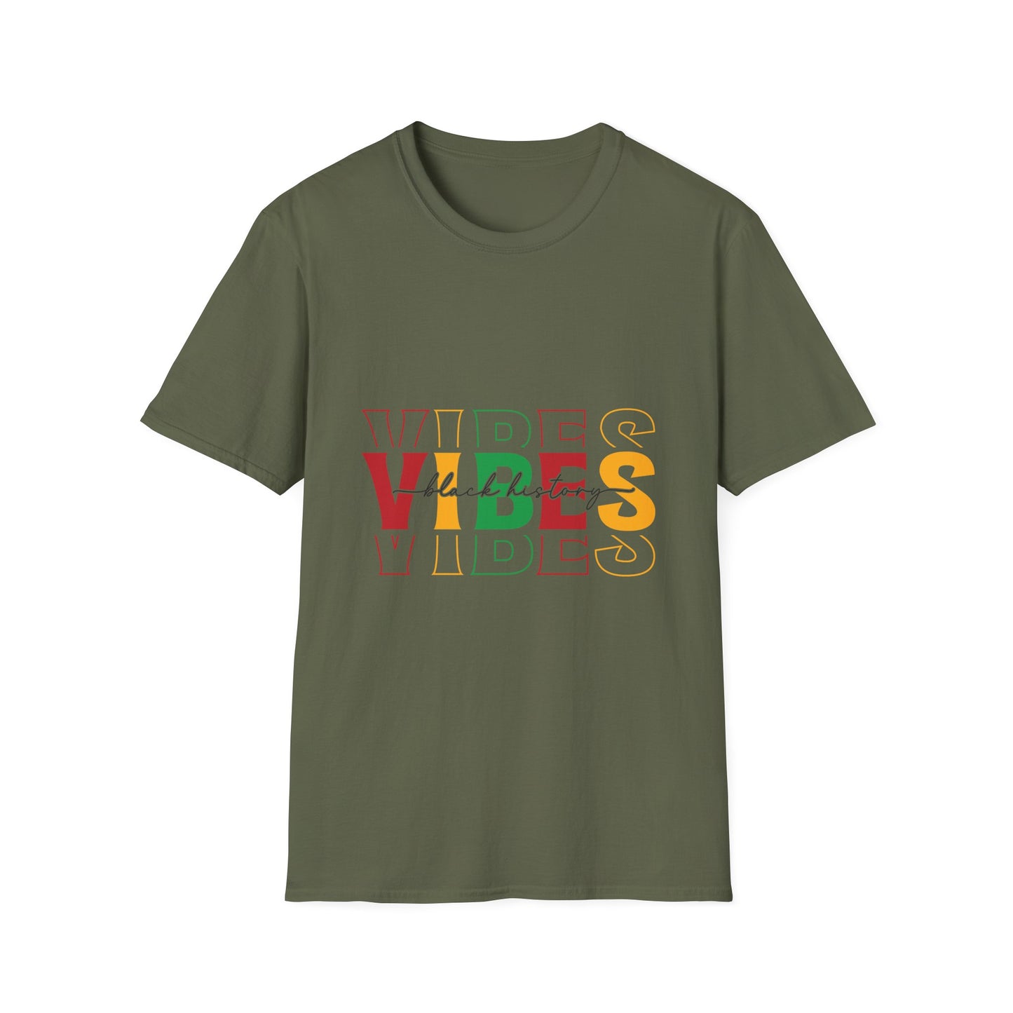 Vibes Black History Unisex Softstyle T-Shirt