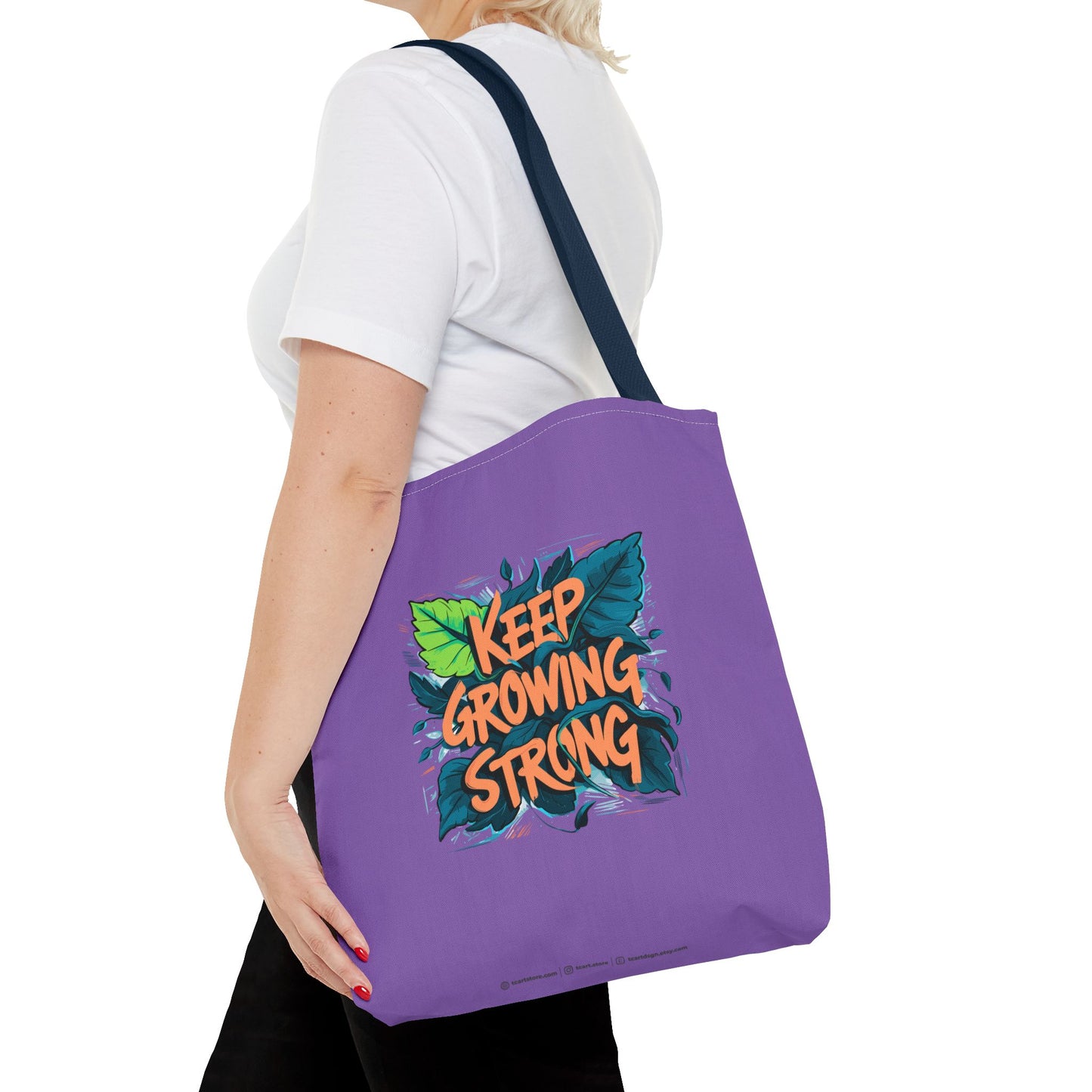 Keep Growing Strong Tote Bag (AOP)