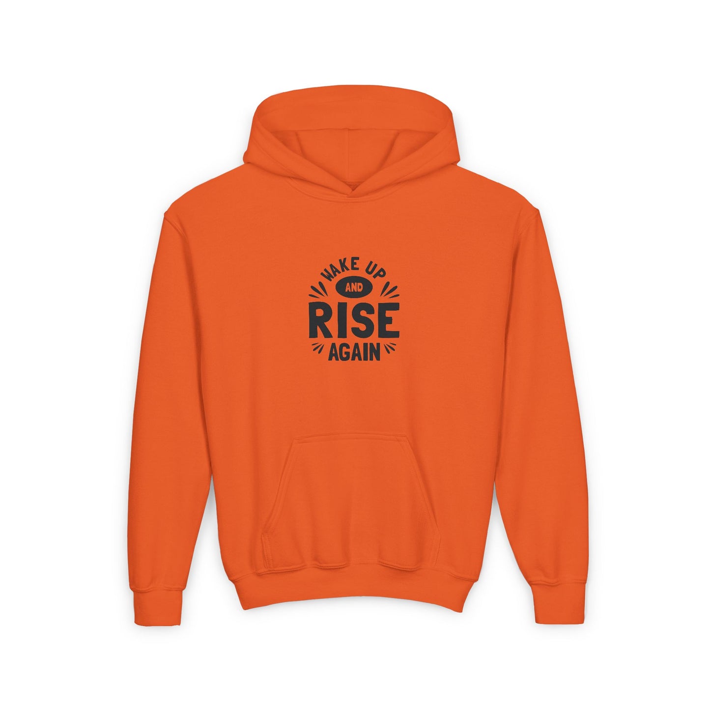 Wake Up And Rise Again Youth Heavy Blend Hooded Sweatshirt