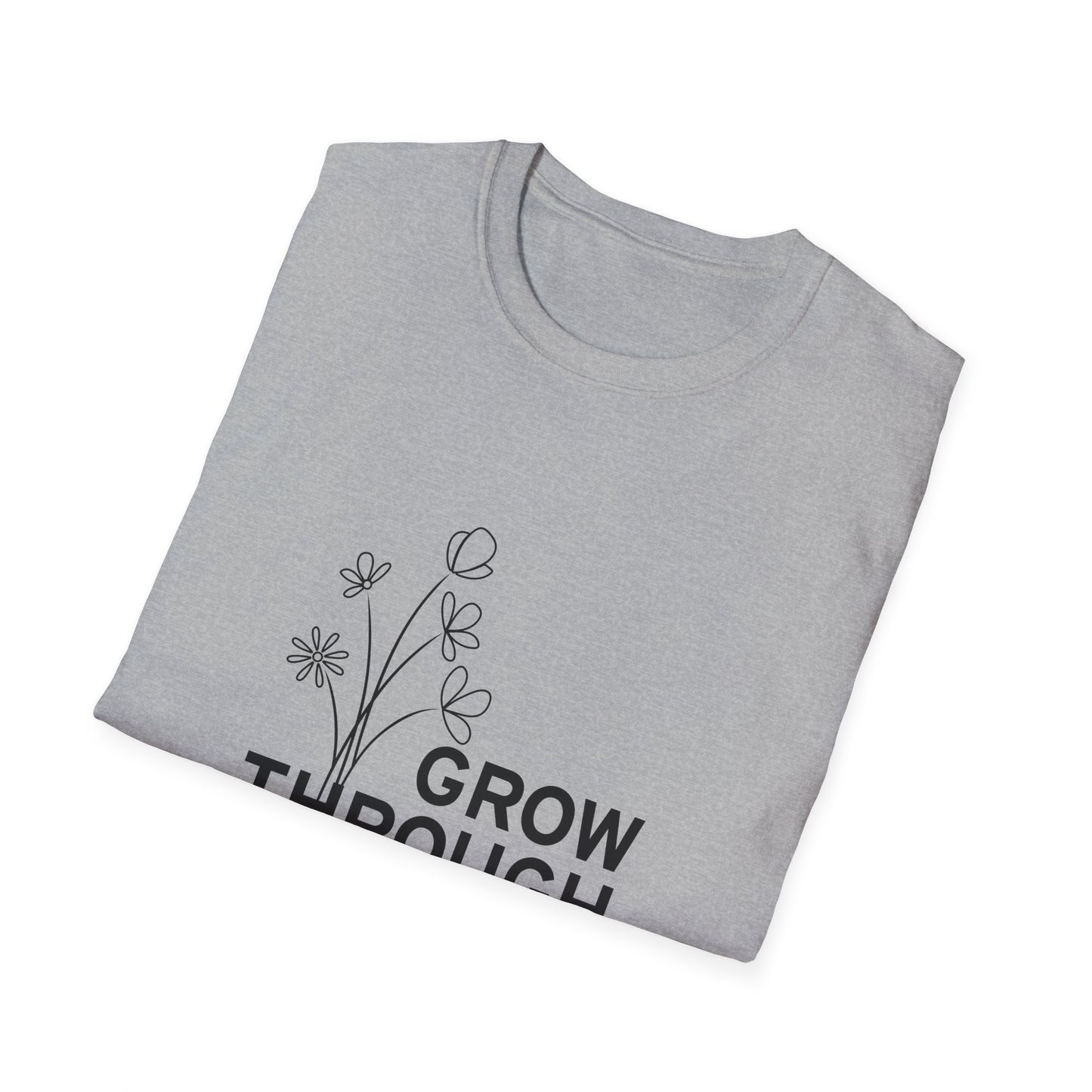 Grow Through  Unisex Softstyle T-Shirt