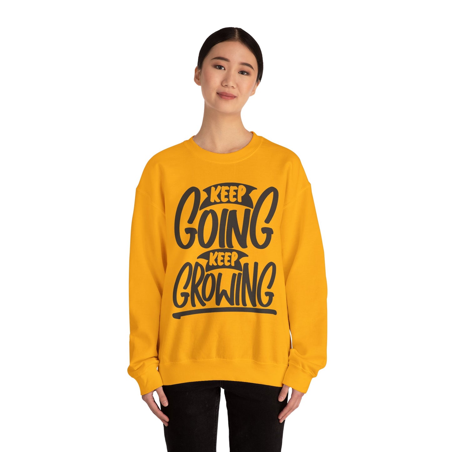 Keep Going Keep Growing Unisex Heavy Blend™ Crewneck Sweatshirt
