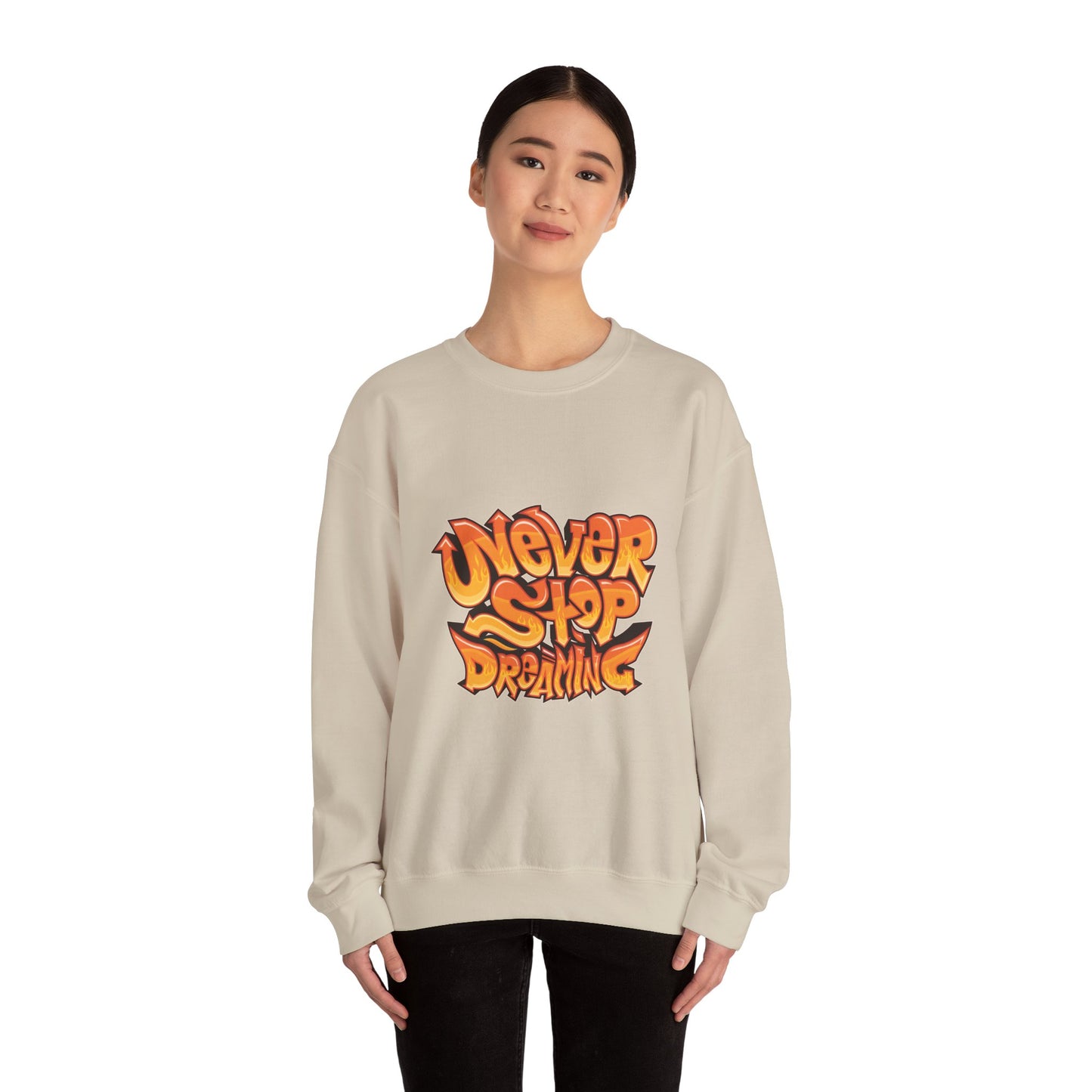 Never Stop Dreaming Unisex Heavy Blend™ Crewneck Sweatshirt