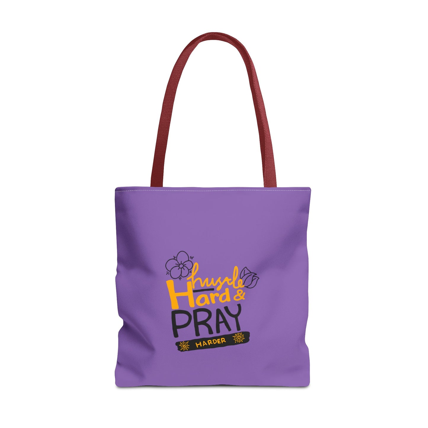 Hustle Hard And Pray Harder Tote Bag (AOP)