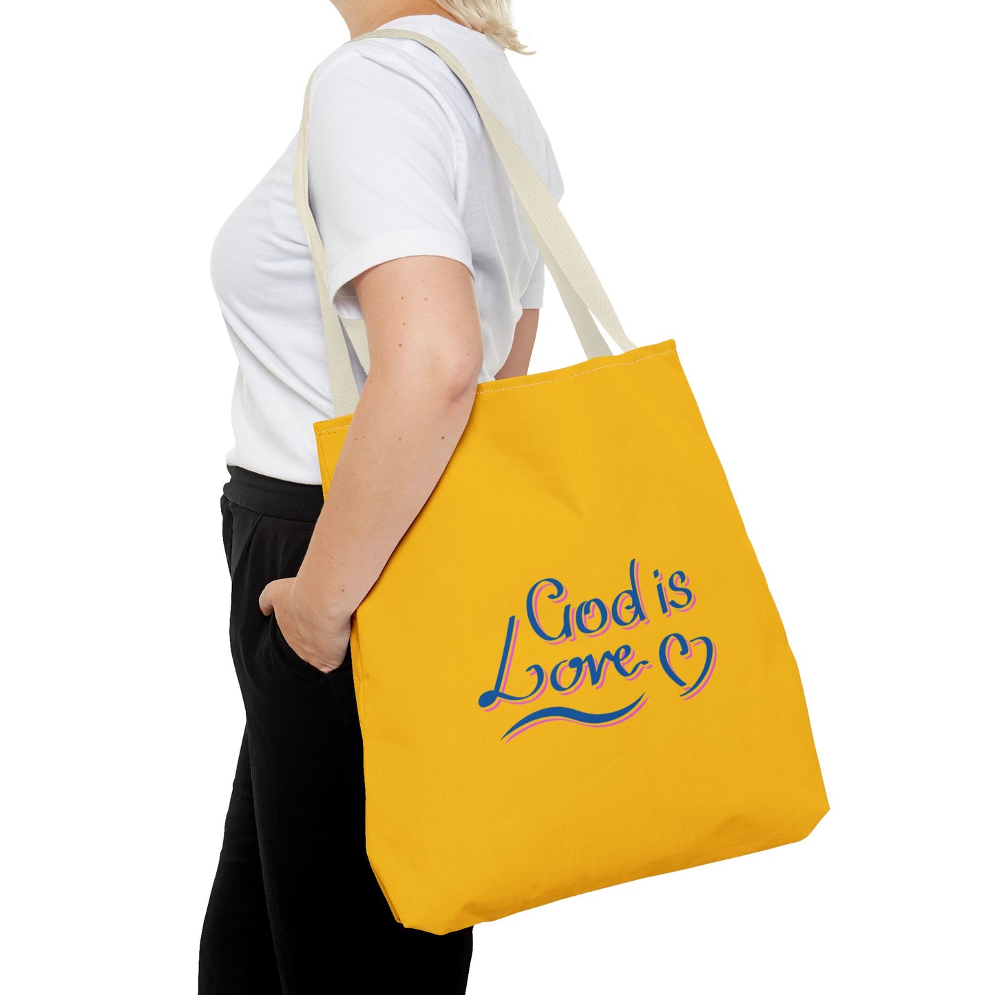 God Is Love Tote Bag (AOP)