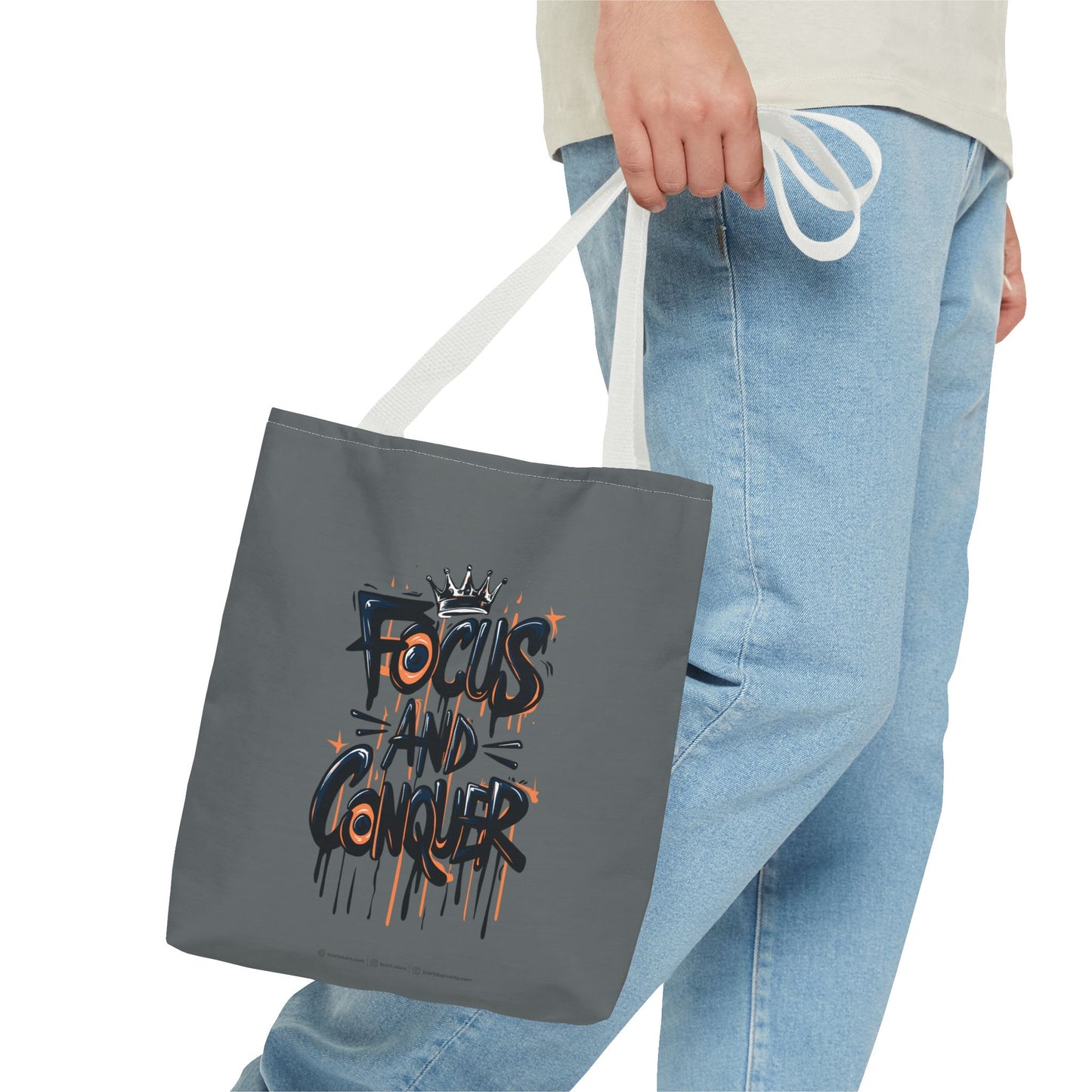 Focus And Conquer Tote Bag (AOP)
