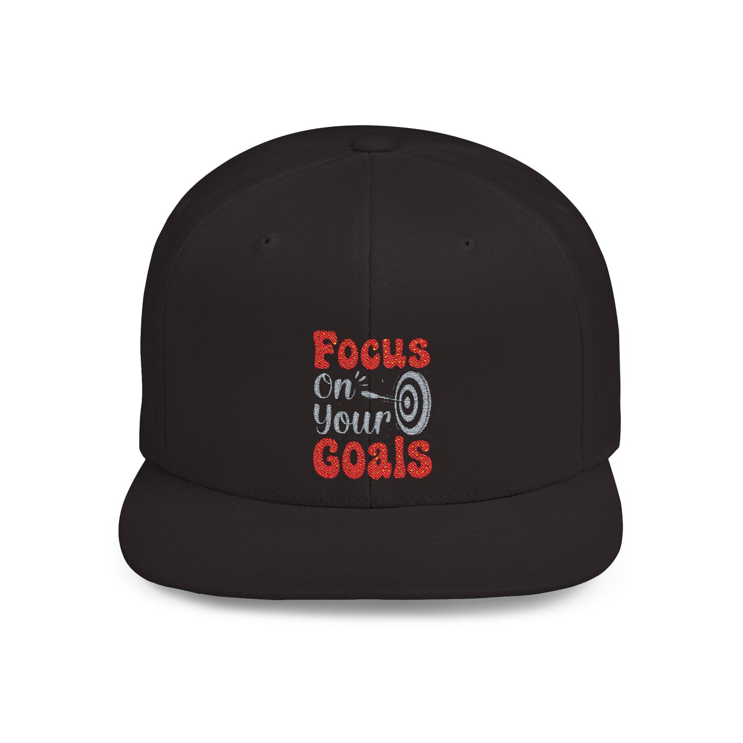 Focus On Your Goals Flat Bill Snapback