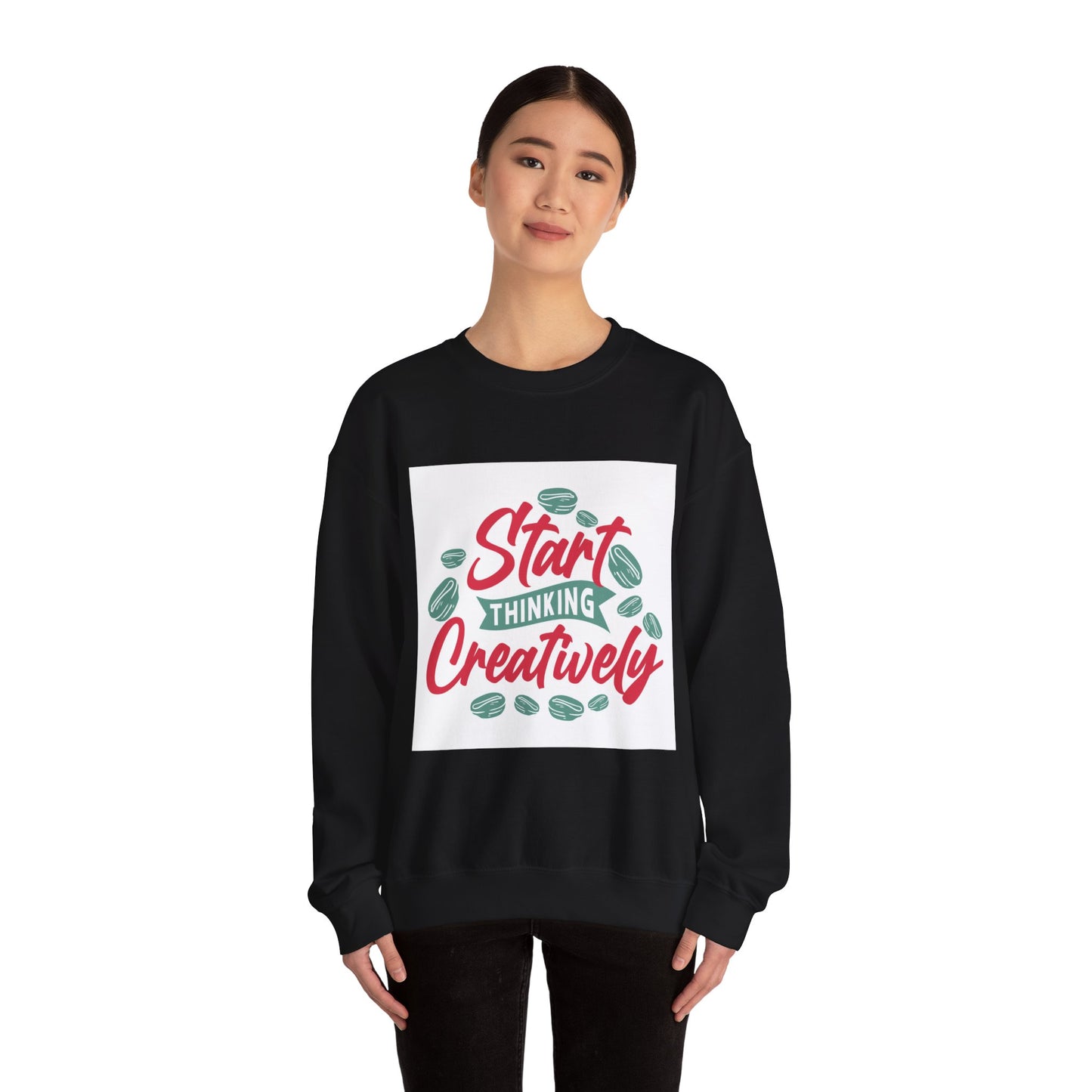 Start Thinking Unisex Heavy Blend™ Crewneck Sweatshirt