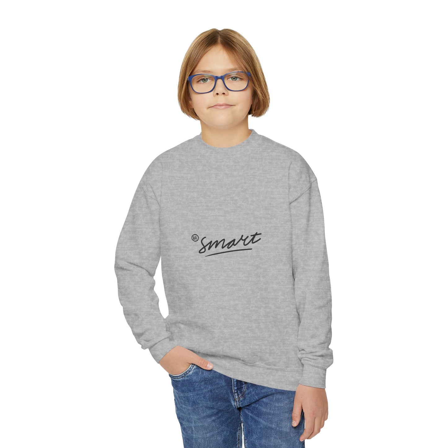 Be Smart Youth Crewneck Sweatshirt