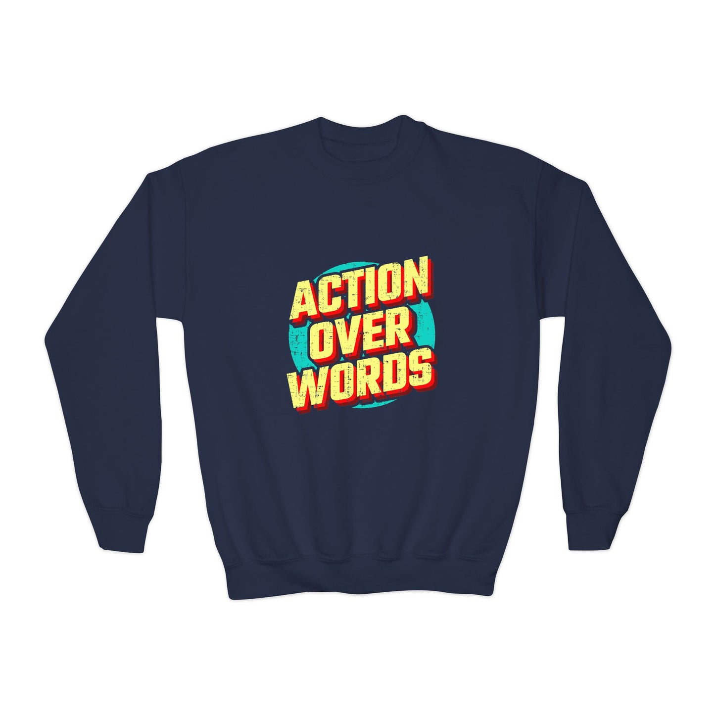Action Over Words Youth Crewneck Sweatshirt