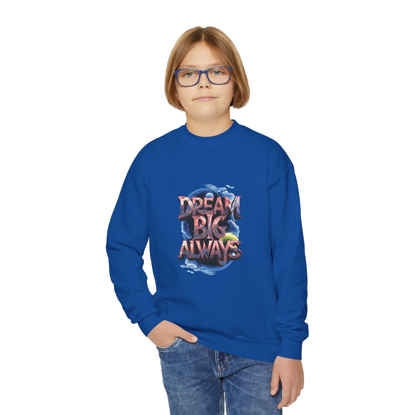 Dream Big Always Youth Crewneck Sweatshirt