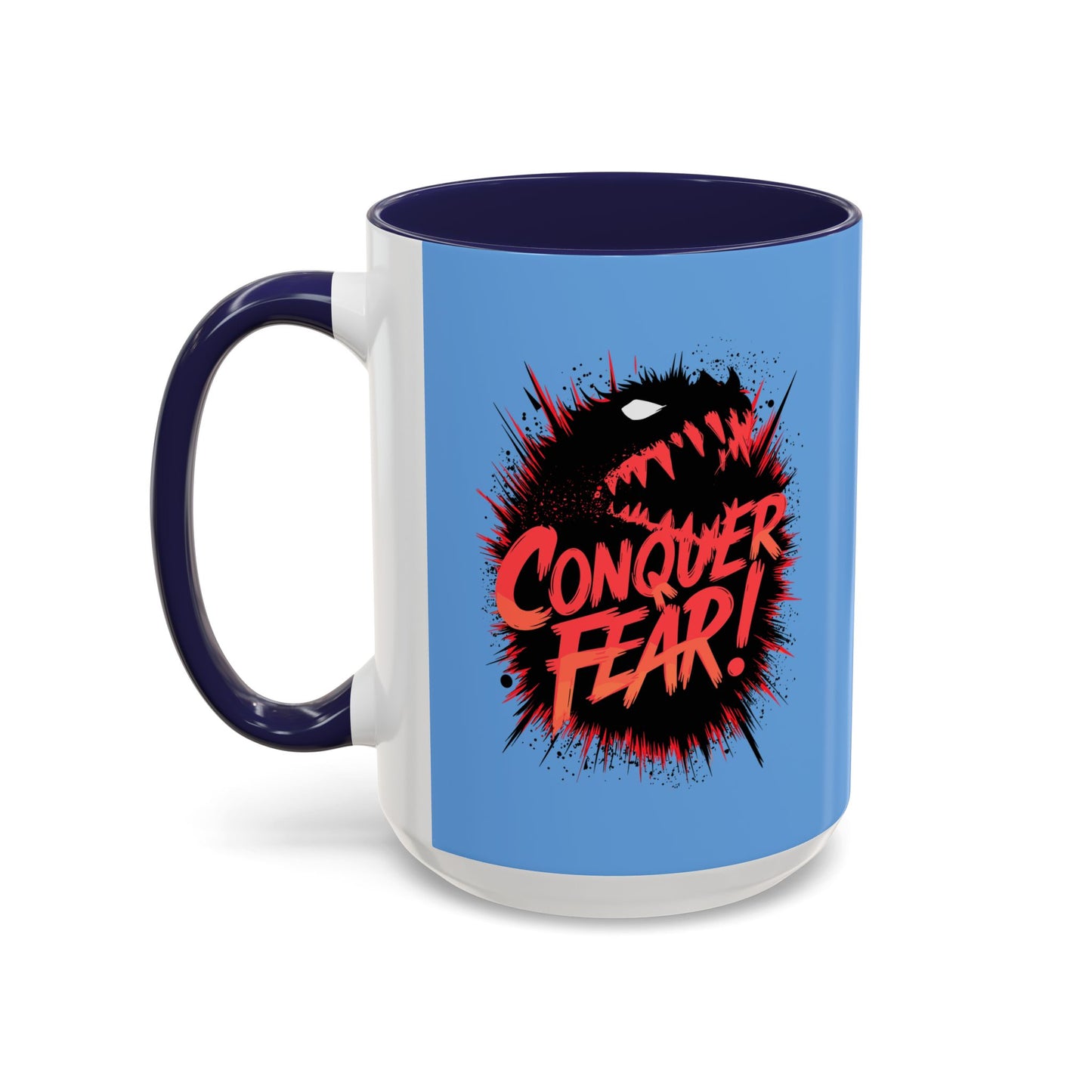 Conquer Fear! Accent Coffee Mug (11, 15oz)