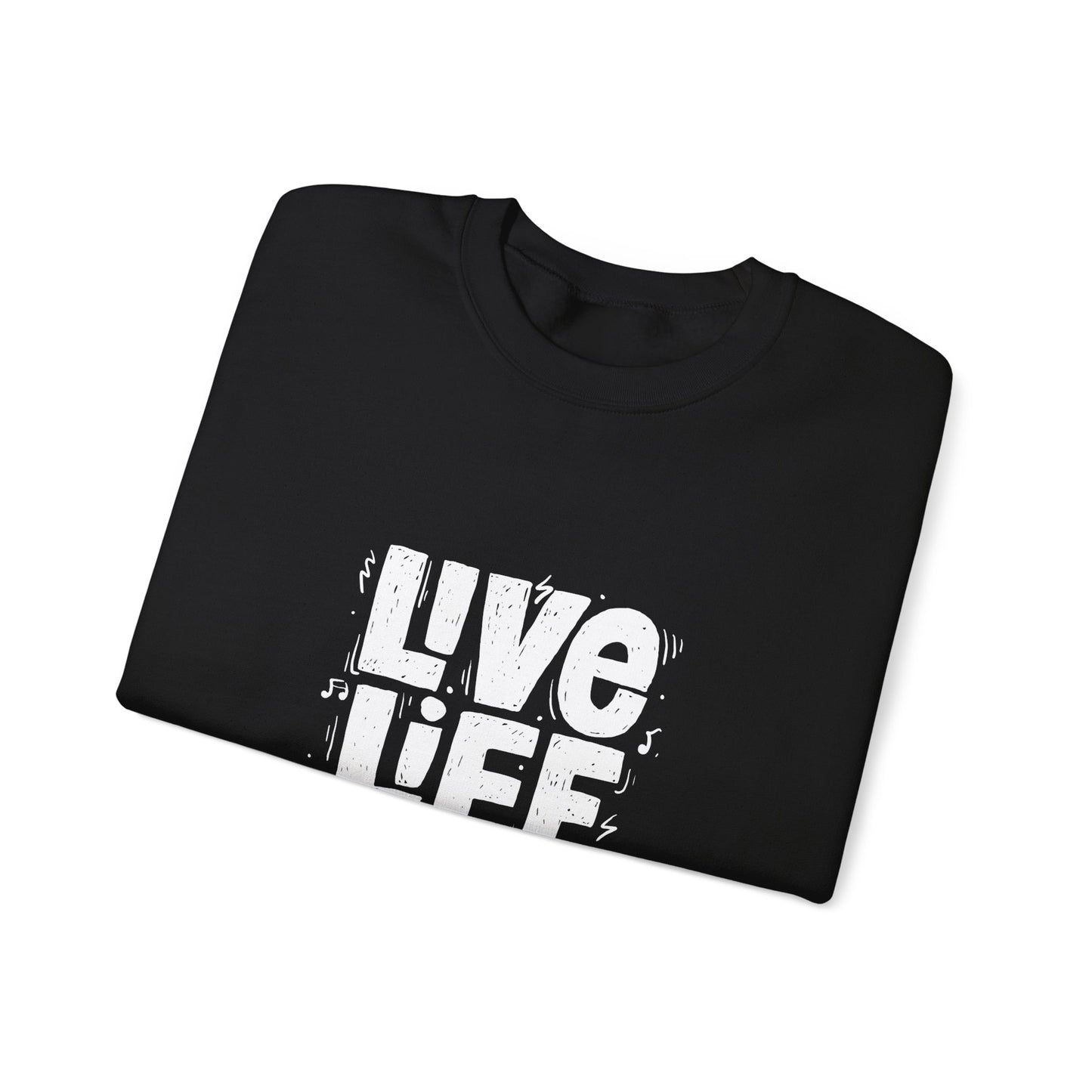 Live Life Loud Unisex Heavy Blend™ Crewneck Sweatshirt
