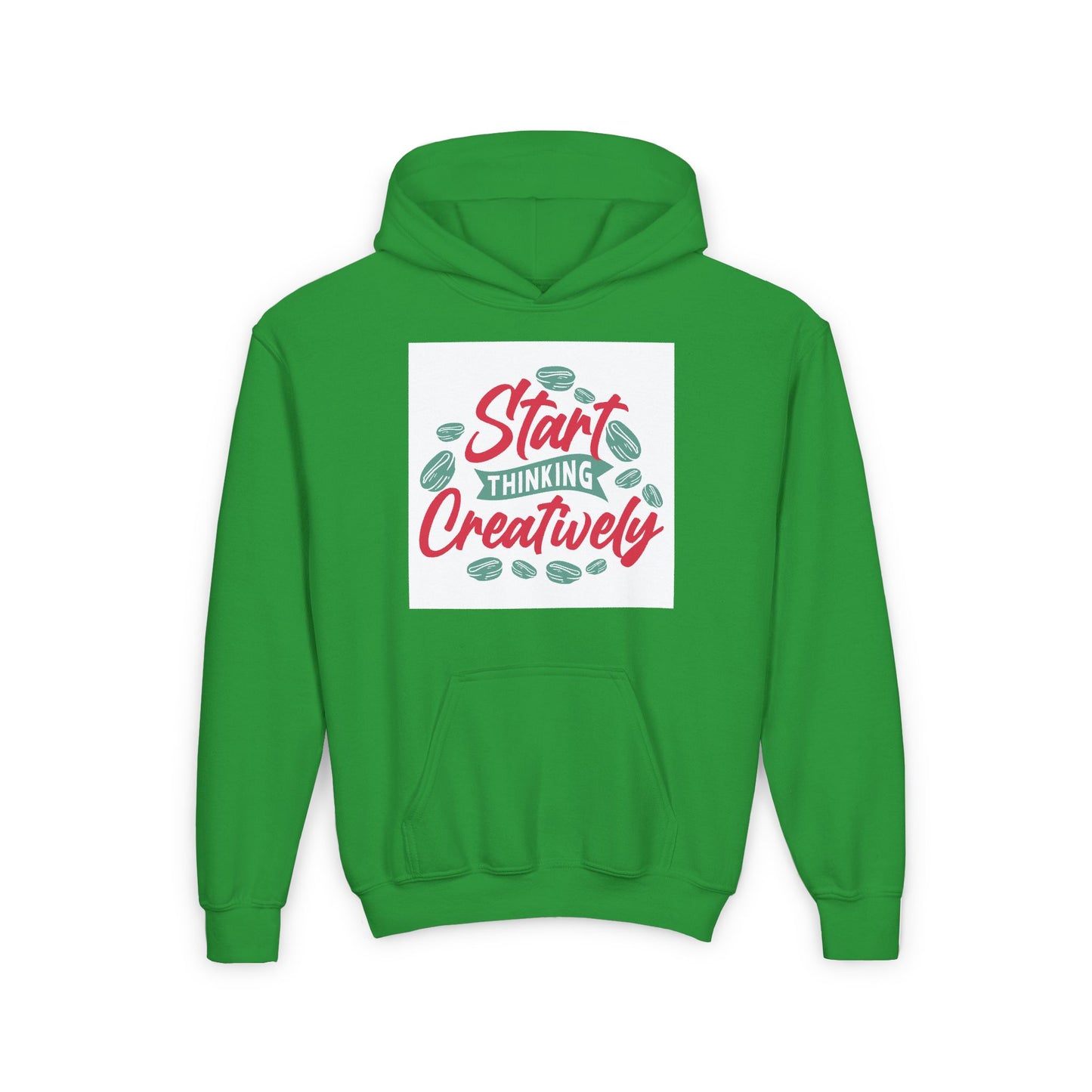 Start Thinking Youth Heavy Blend Hooded Sweatshirt