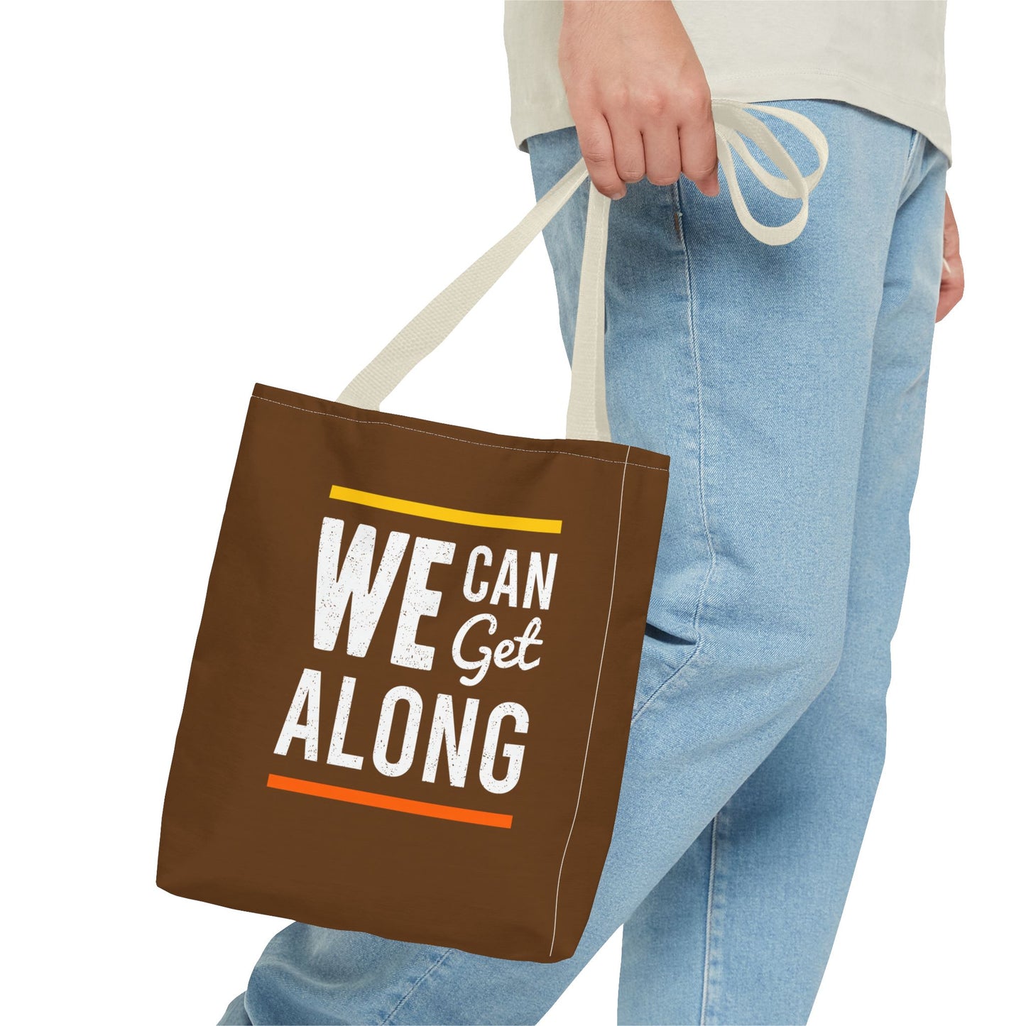 We Can Get Along Tote Bag (AOP)
