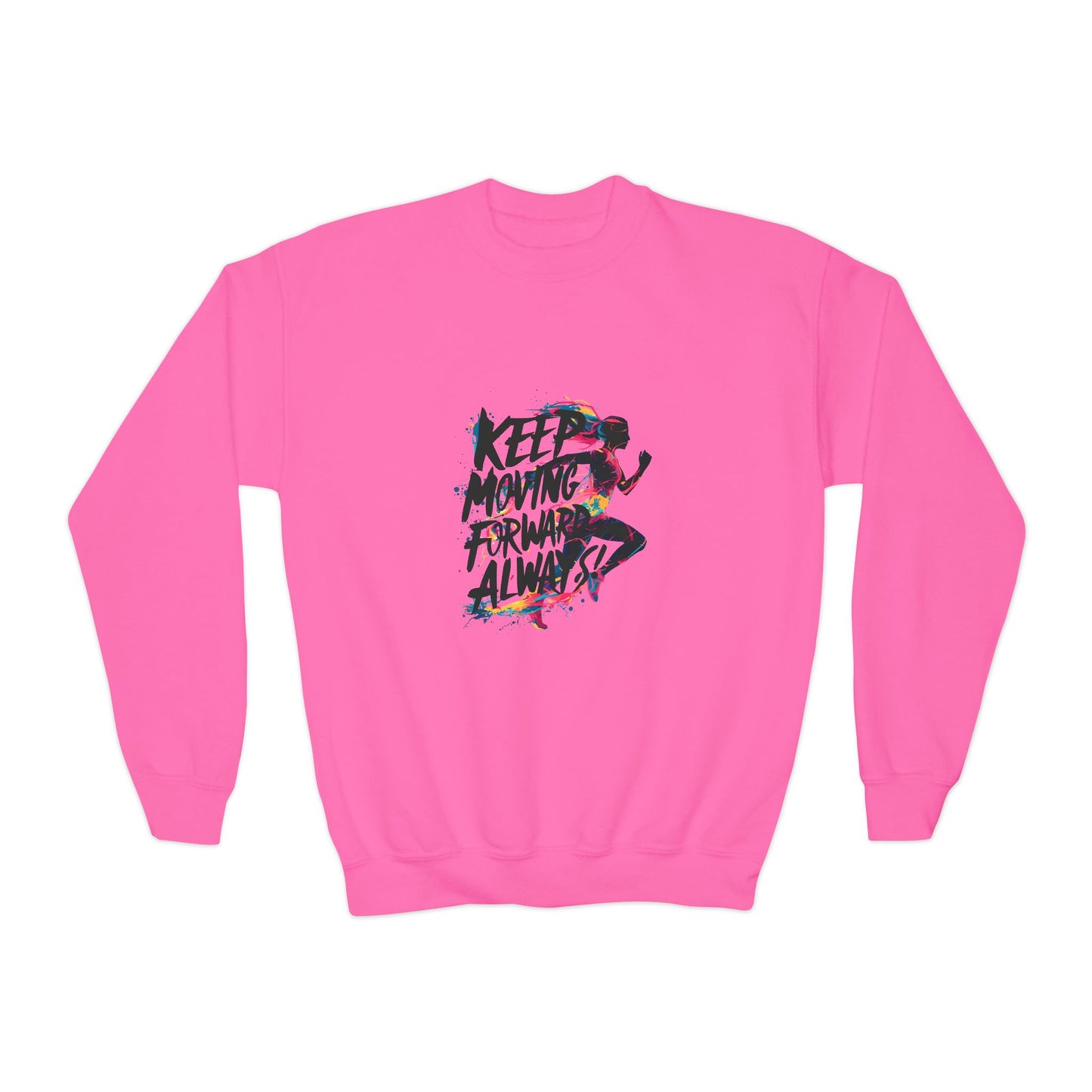 Keep Moving Forward Always Youth Crewneck Sweatshirt