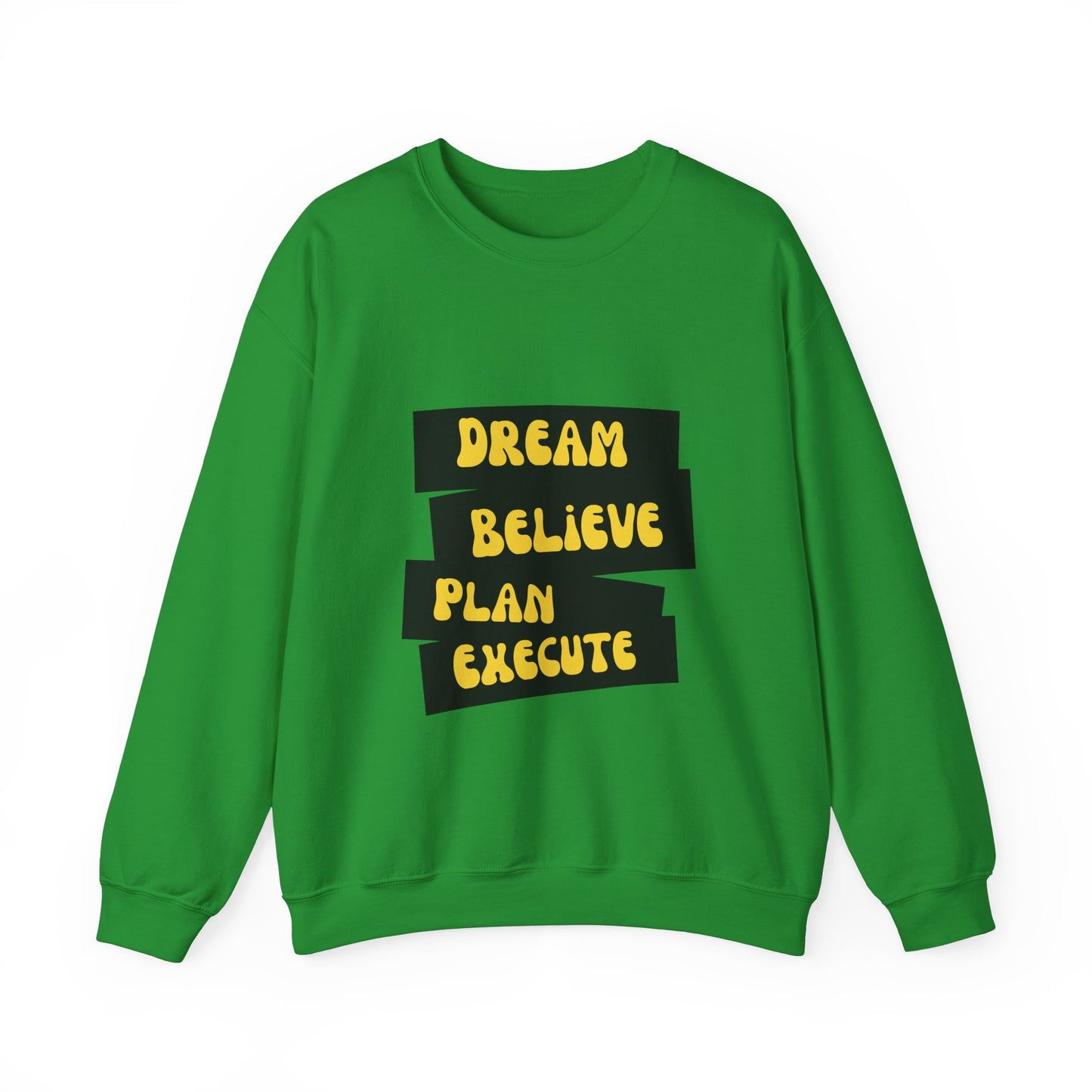 Dream Believe Plan Execute Unisex Heavy Blend™ Crewneck Sweatshirt