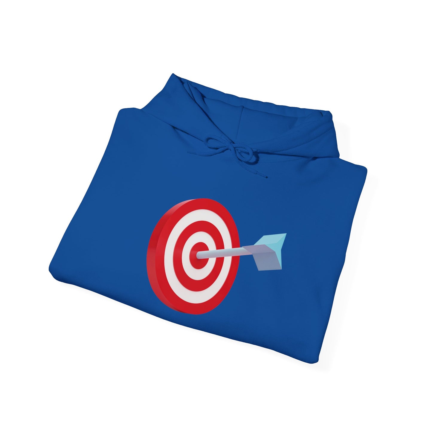 3d Render Arroe Hit The Center Of Target Or Goal Of Success Unisex Heavy Blend™ Hooded Sweatshirt
