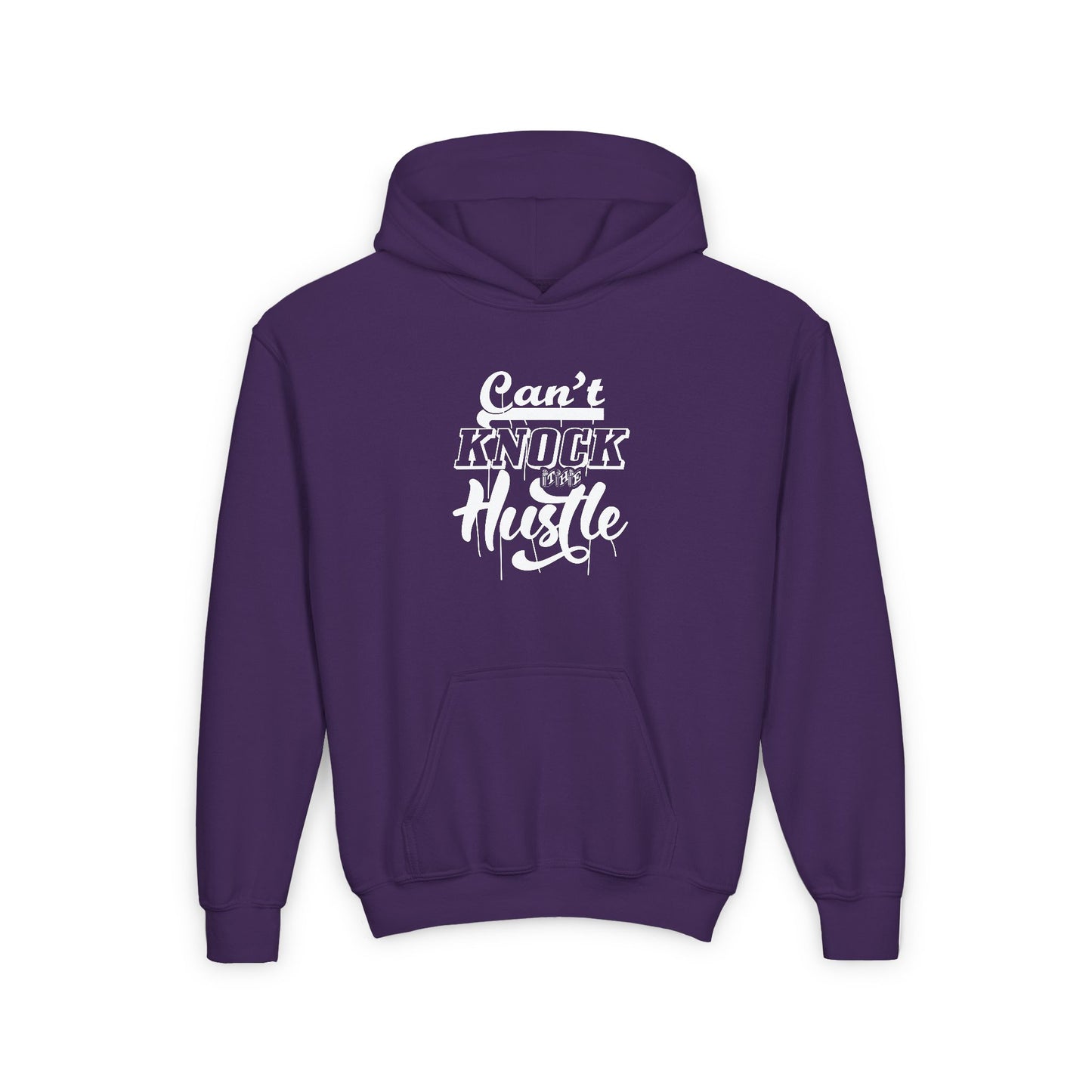 Can't Knock The Hustle Youth Heavy Blend Hooded Sweatshirt