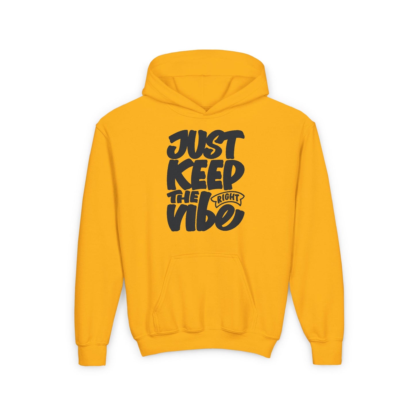 Just Keep The Right Vibe Youth Heavy Blend Hooded Sweatshirt