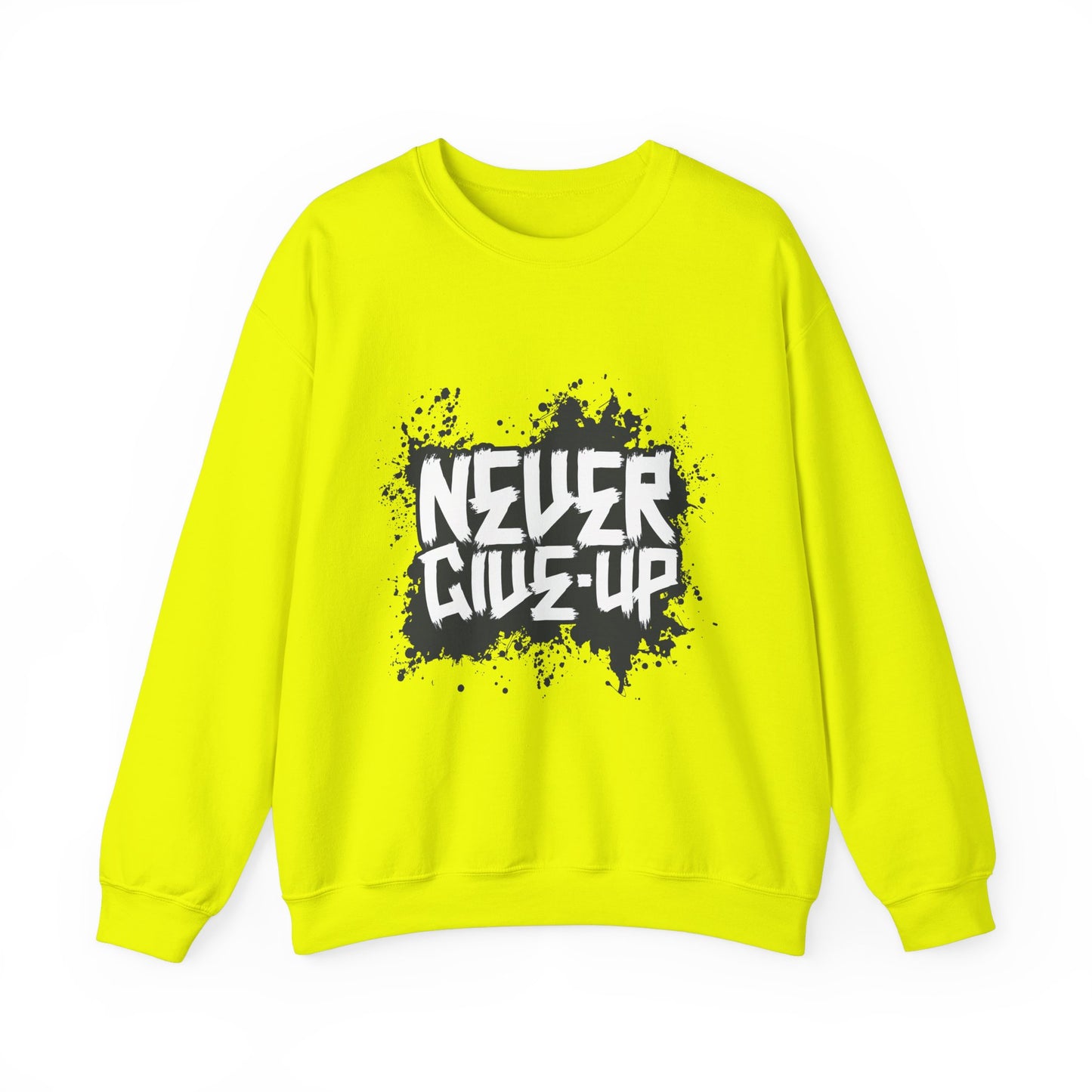 Never Give Up Unisex Heavy Blend™ Crewneck Sweatshirt