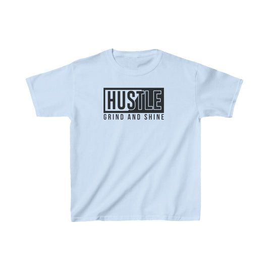 Hustle Grind And Shine Kids Heavy Cotton™ Tee