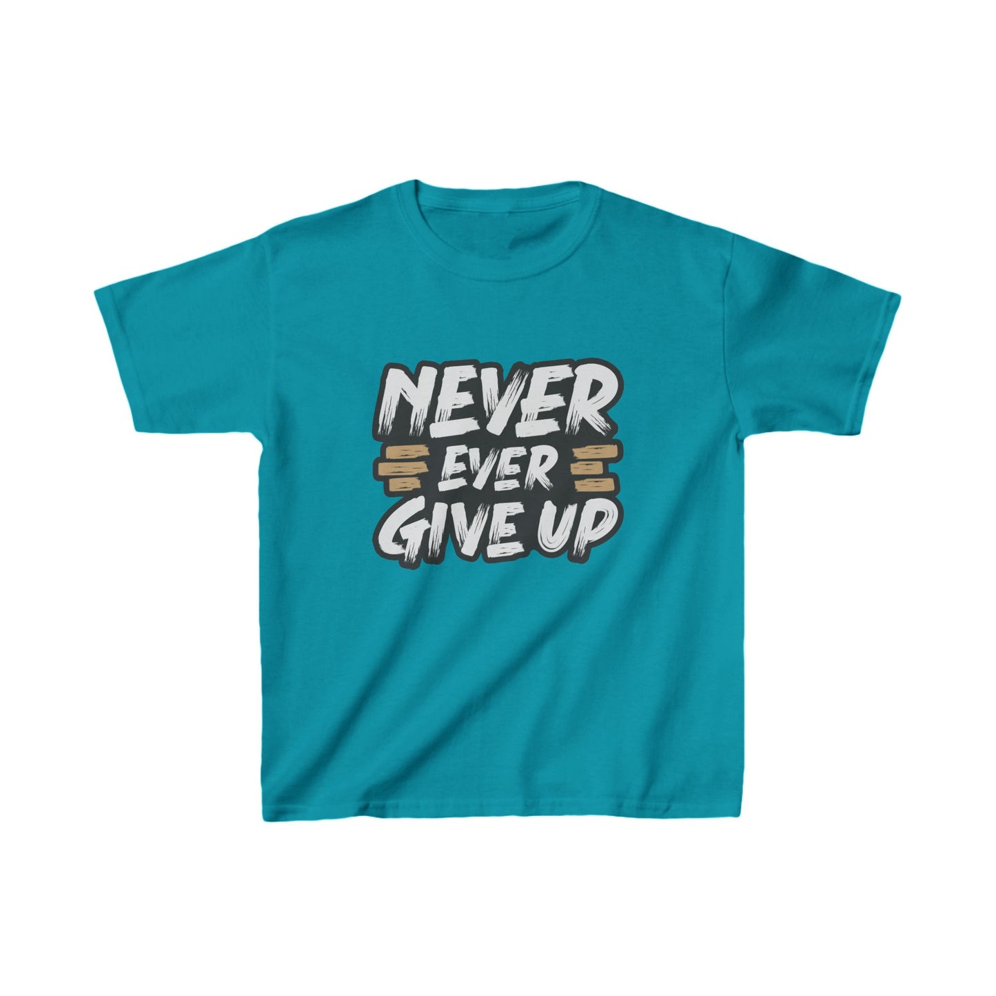 Never Give Up Kids Heavy Cotton™ Tee