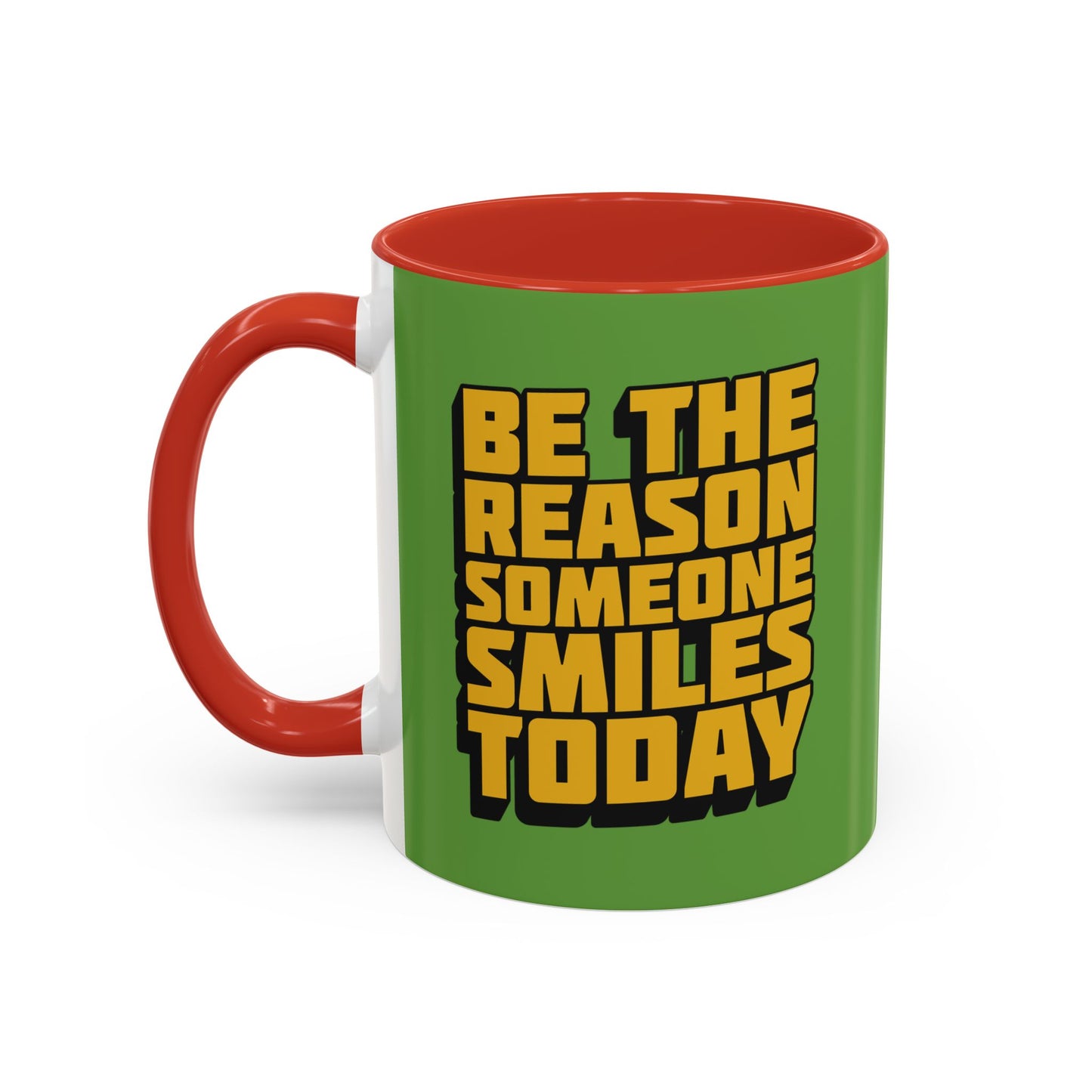 Be The Reason Someone Smiles Today Accent Coffee Mug (11, 15oz)
