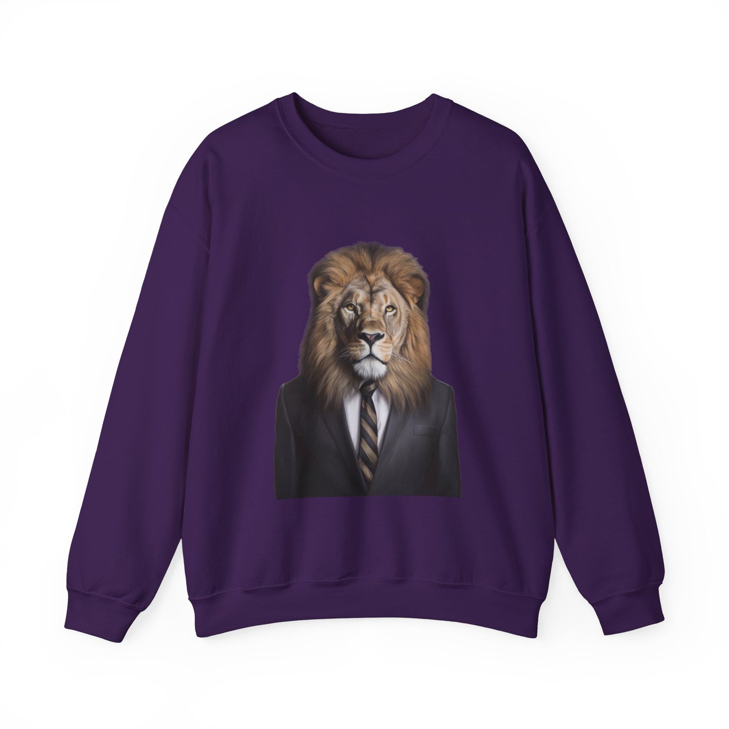 Lion Business Person Unisex Heavy Blend™ Crewneck Sweatshirt